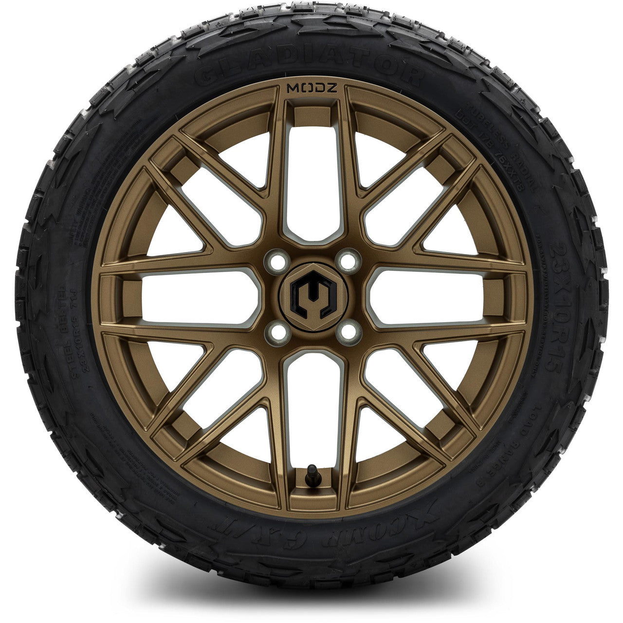 MODZ® 15" Matrix Matte Bronze - Lifted Tires and Wheels Combo