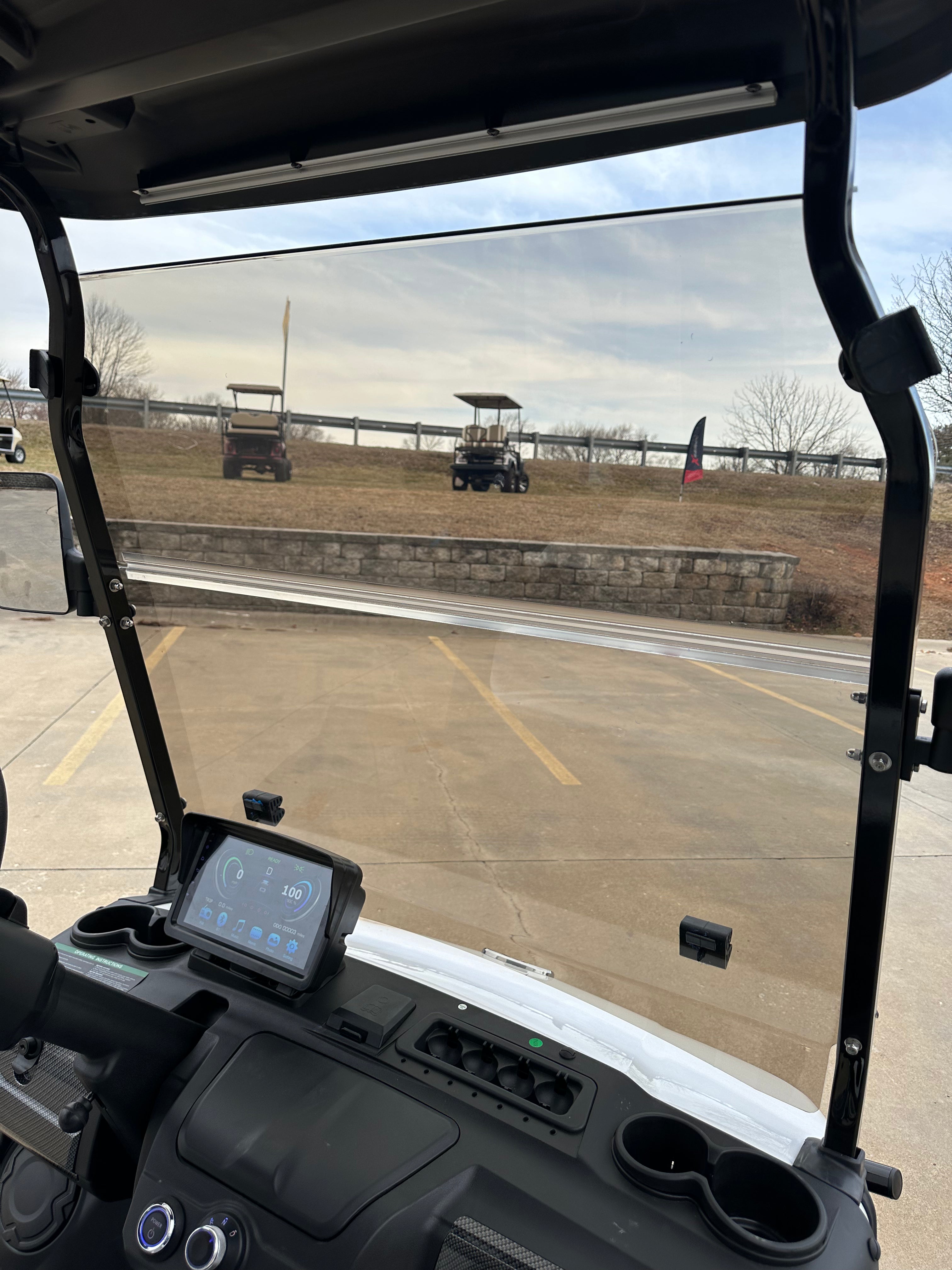 Evolution EV D5 Golf Cart Tinted Windshield