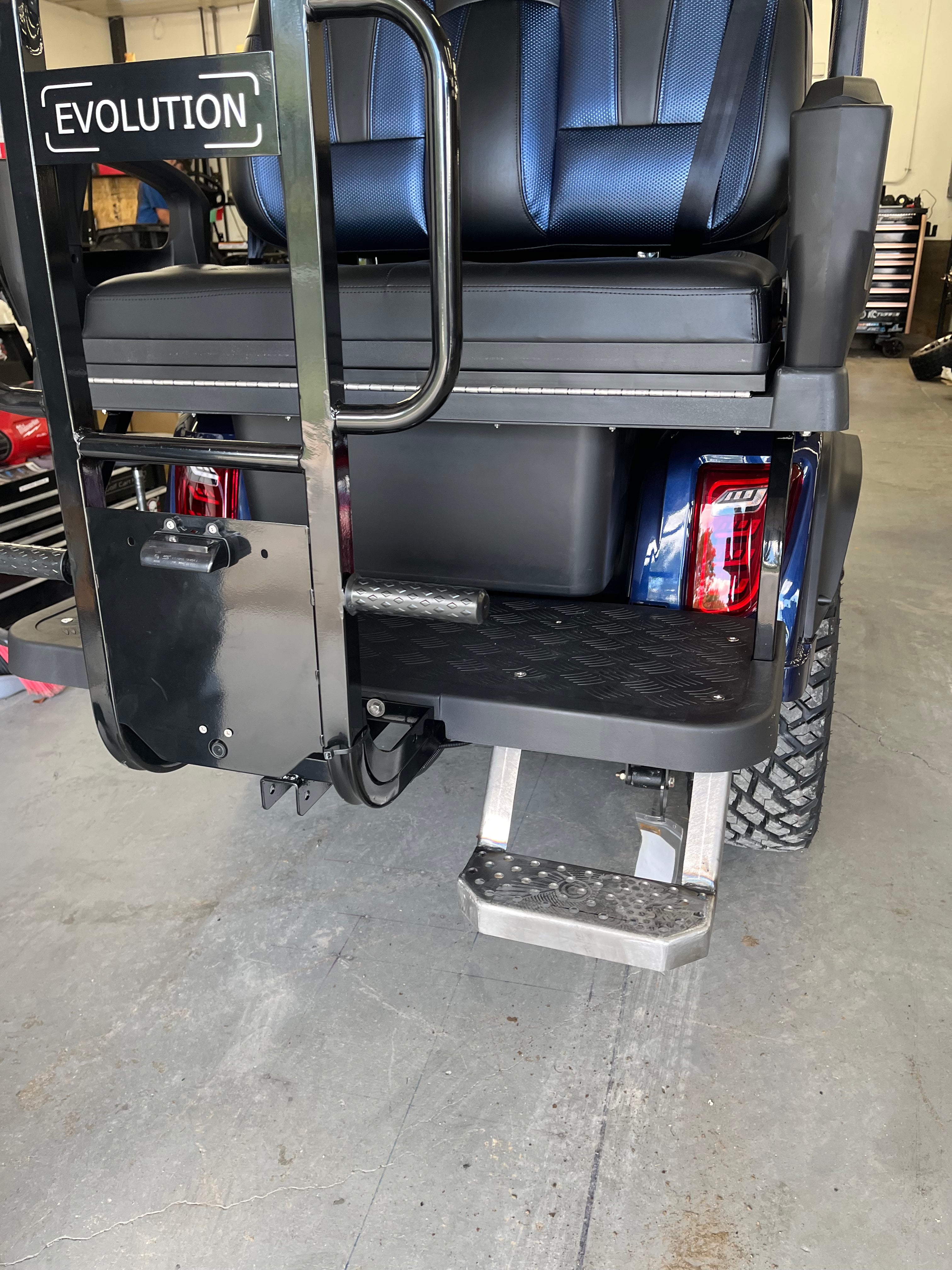 Evolution EV Golf Cart Rear Seat Step Kit FITS: D5 2+2, Classic, Forester Models