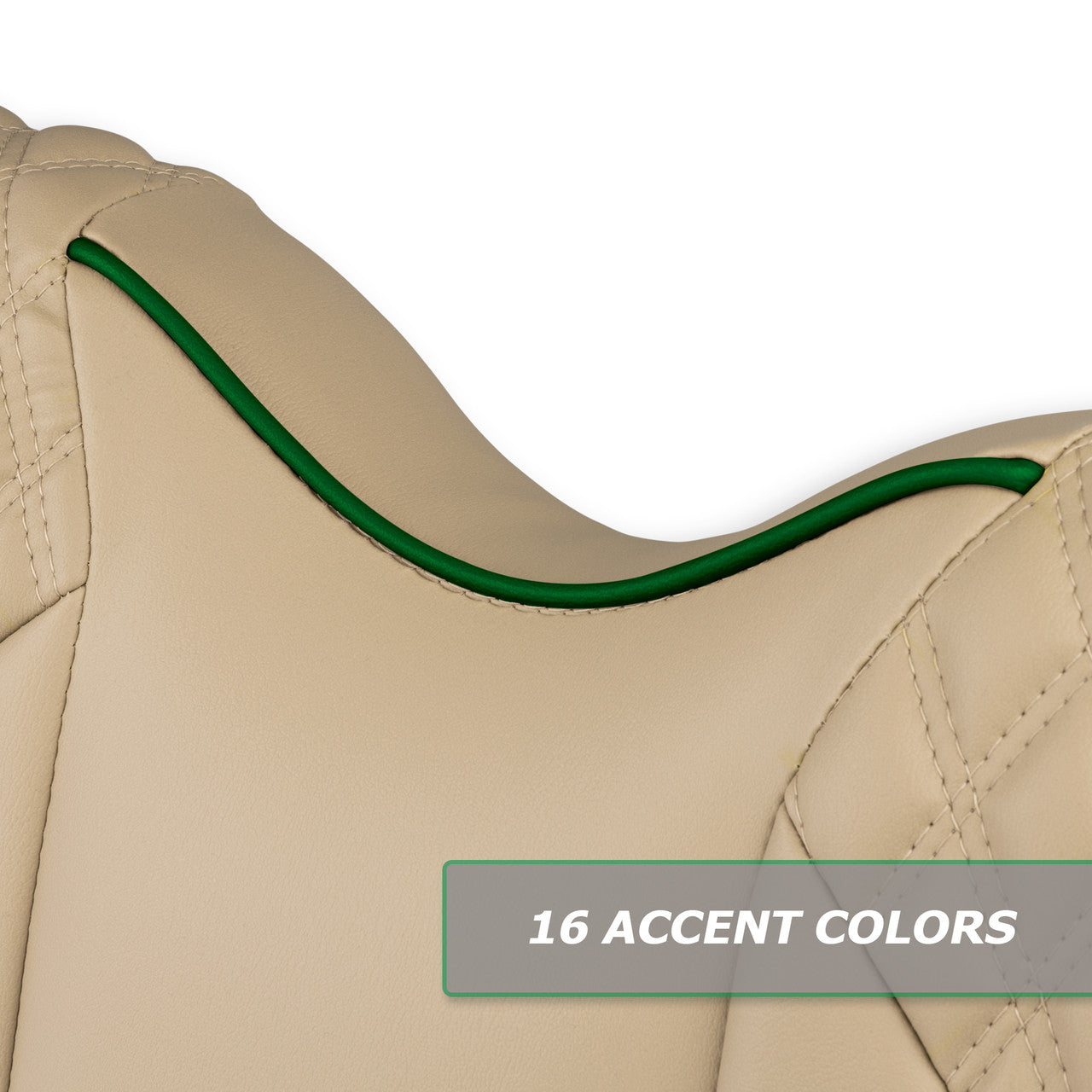 MODZ® FS2 Custom Front Seat - Khaki Base - Choose Pattern and Accent Colors
