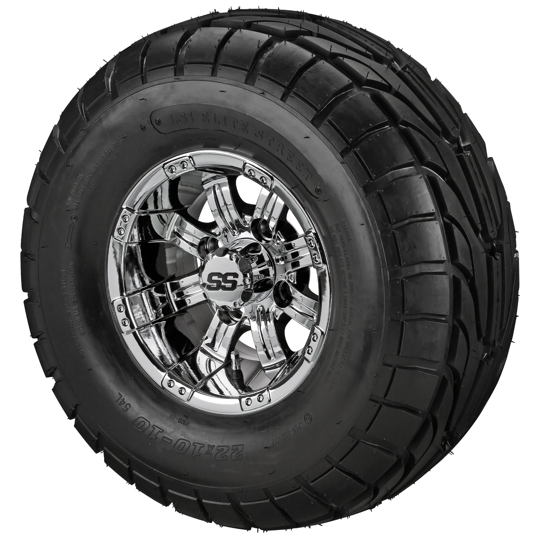 LSI 10' Casino Mirror Wheel and Lifted Tire Combo