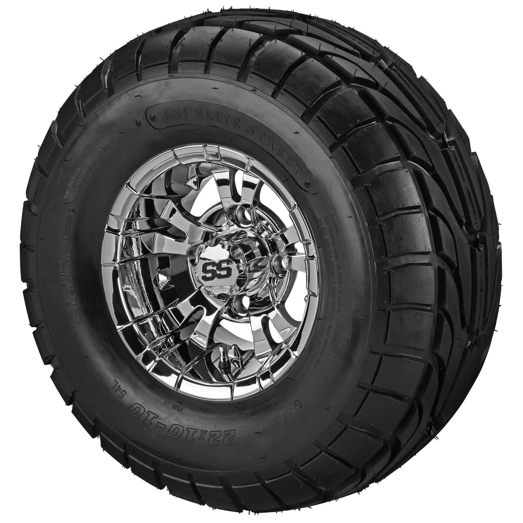 LSI 10' Warlock Mirror Wheel and Lifted Tire Combo