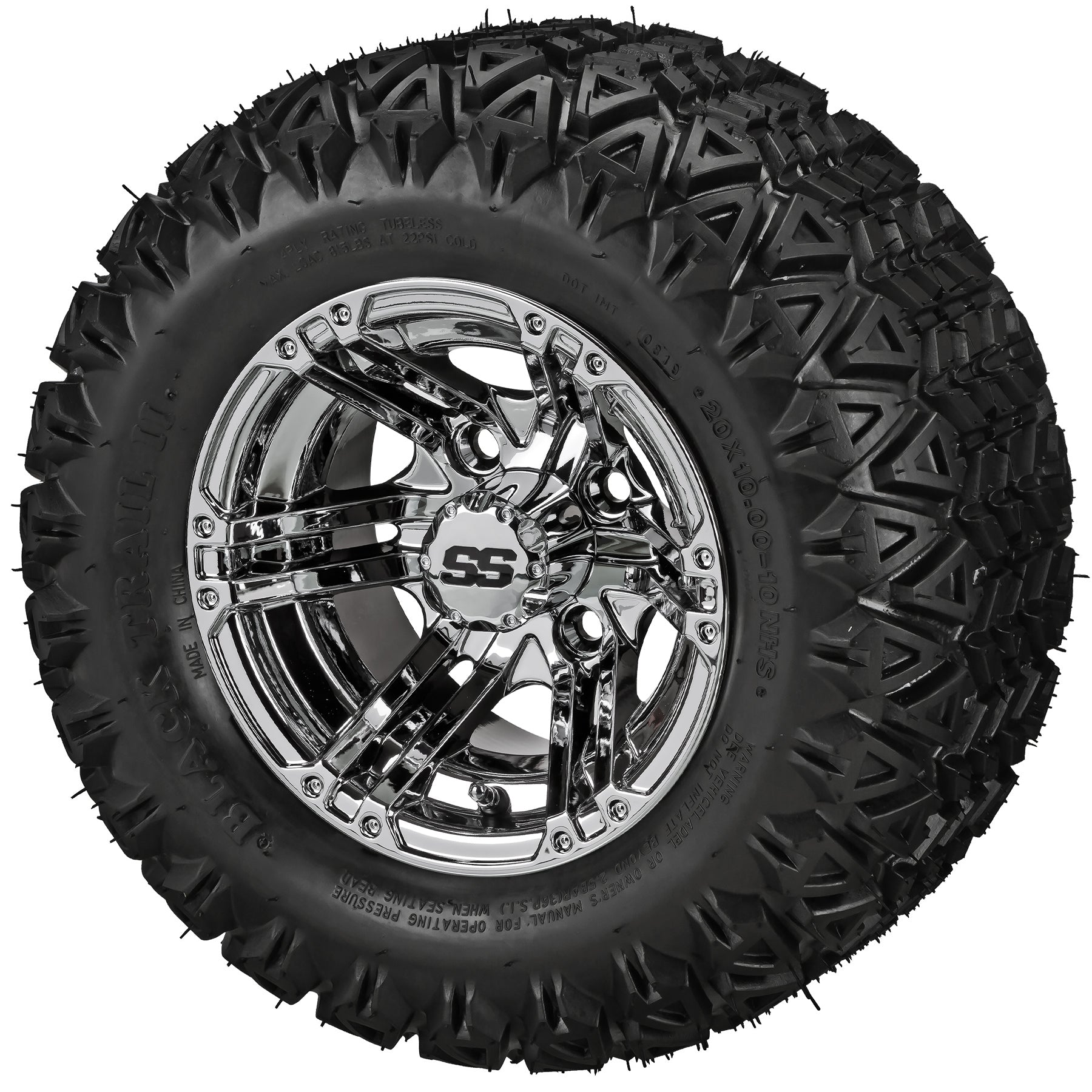 LSI 10' Yukon Mirror Wheel and Lifted Tire Combo