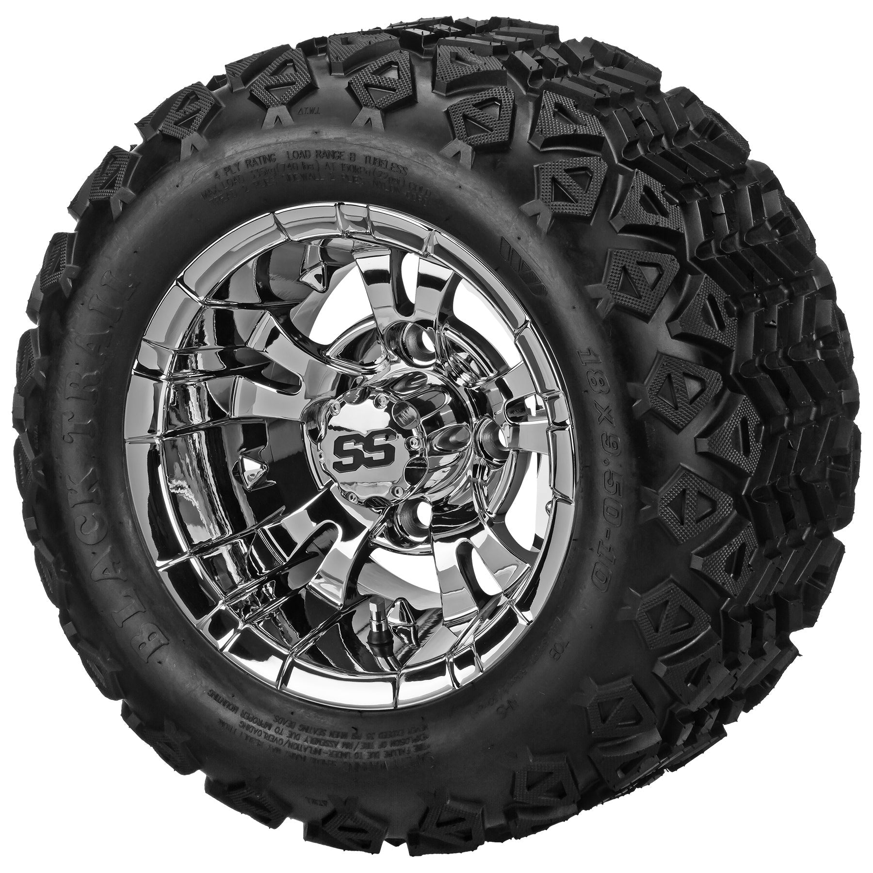LSI 10' Warlock Mirror Wheel and Lifted Tire Combo