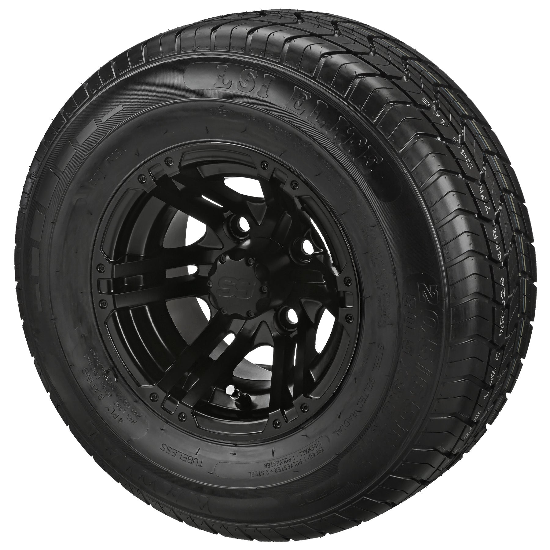 LSI 10' Yukon Matte Black Wheel and Low Profile Tire Combo