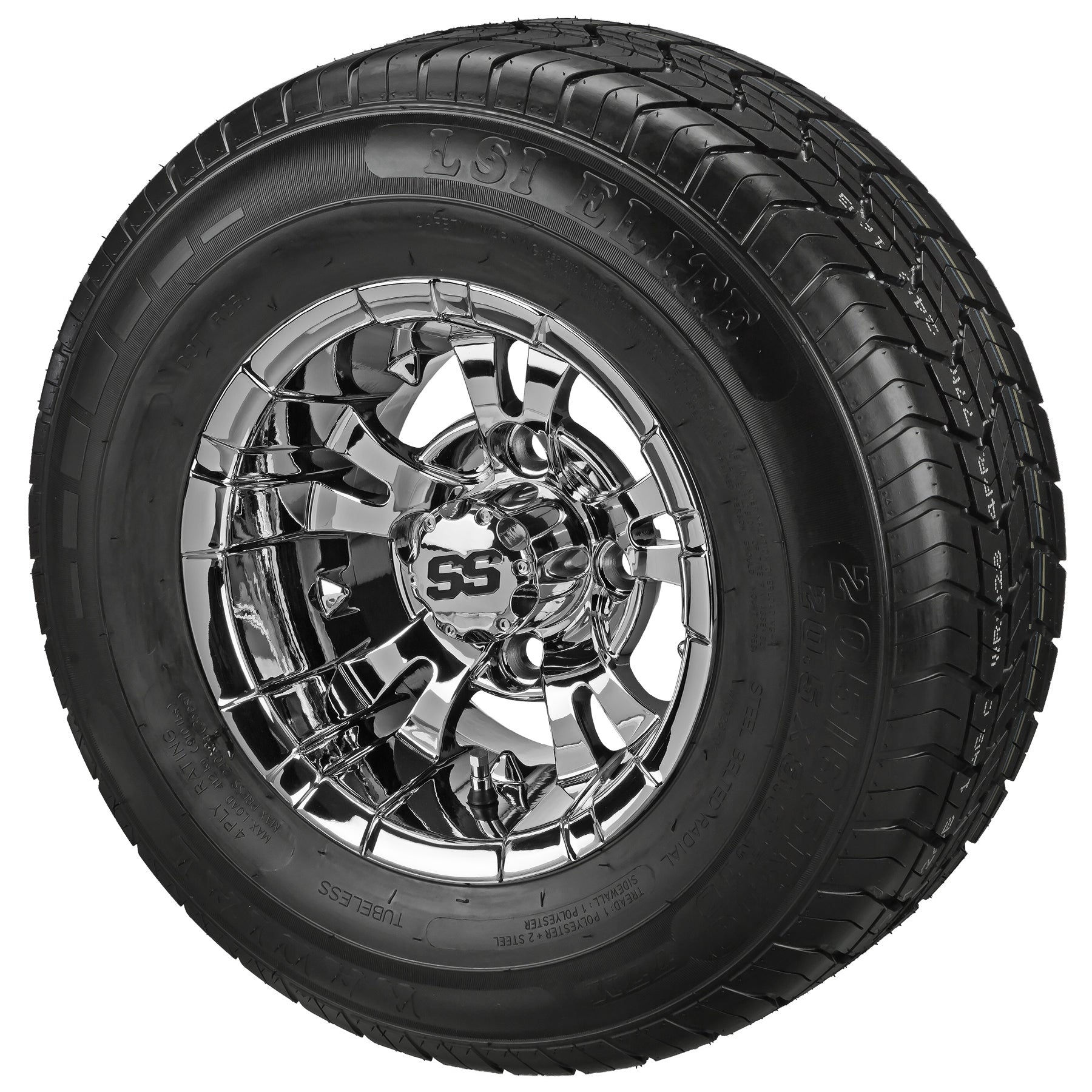 LSI 10' Warlock Mirror Wheel and Low Profile Tire Combo