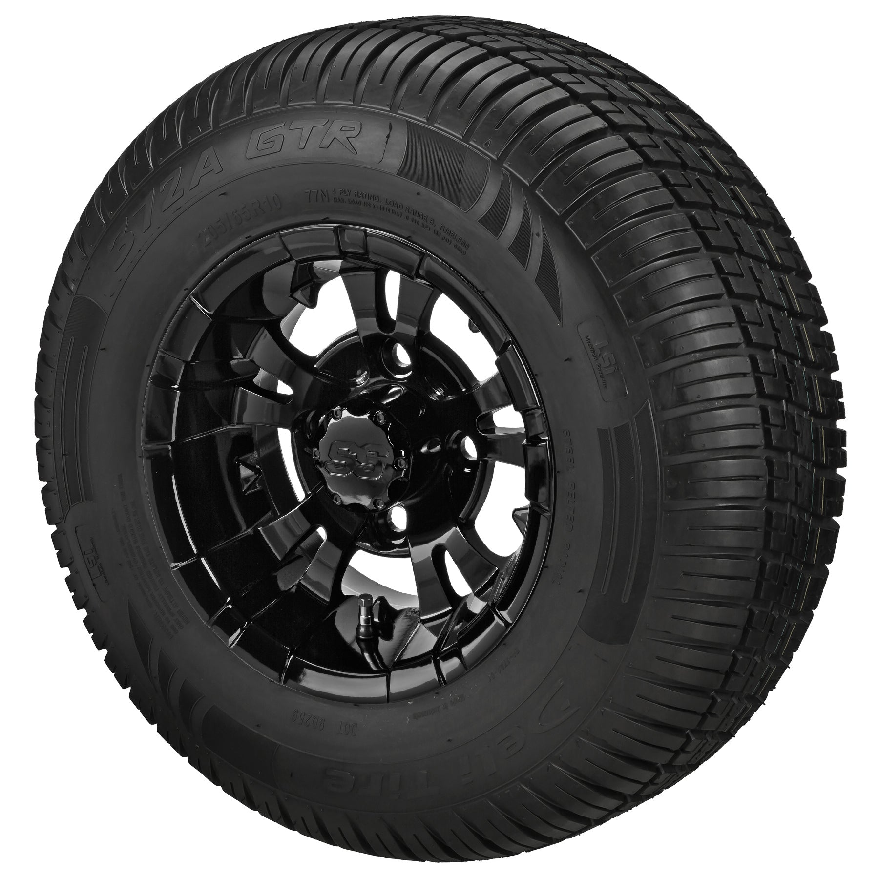 LSI 10' Warlock Gloss Black Wheel and Low Profile Tire Combo