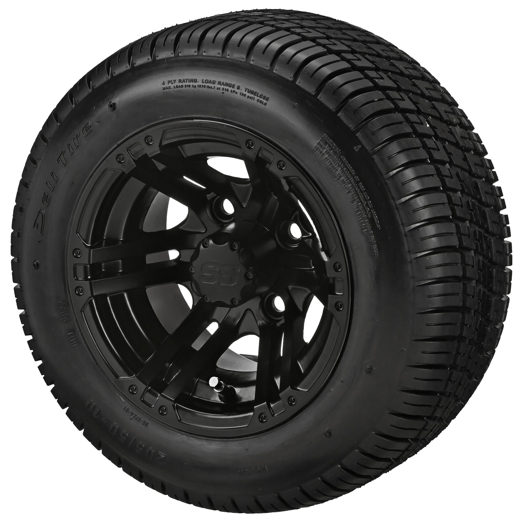 LSI 10' Yukon Matte Black Wheel and Low Profile Tire Combo