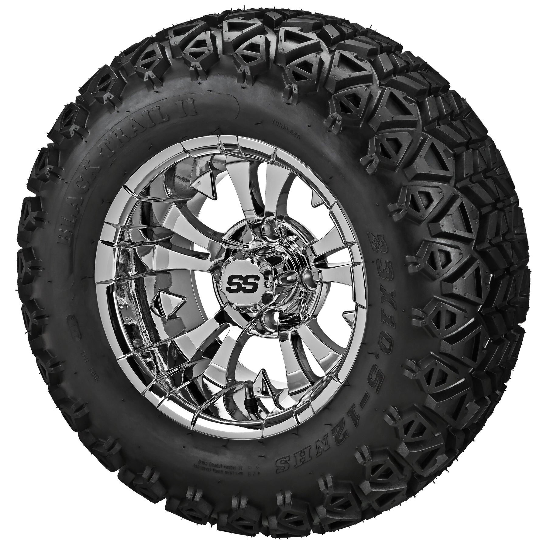 LSI 12' Warlock Mirror Wheel and Lifted Tire Combo