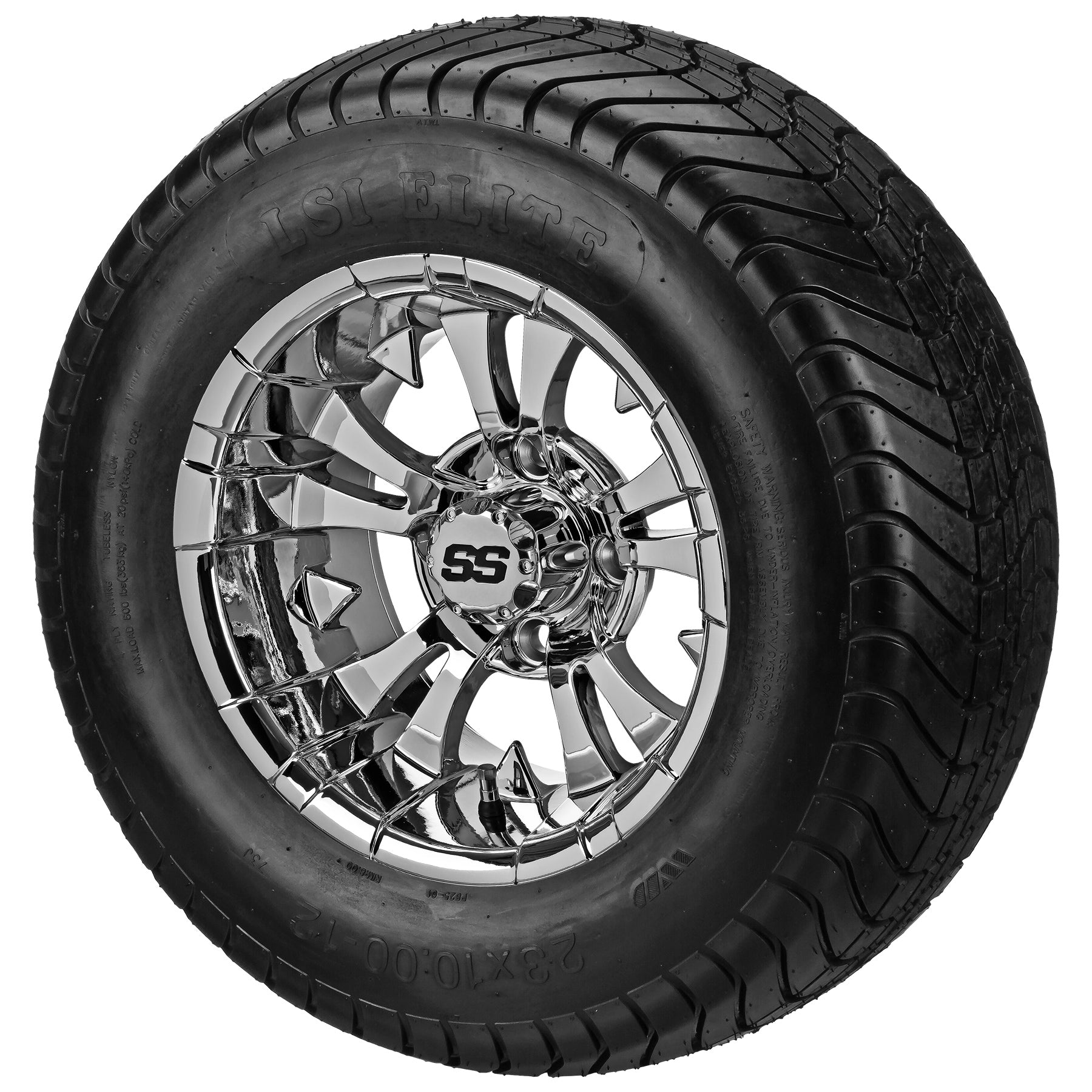 LSI 12' Warlock Mirror Wheel and Lifted Tire Combo