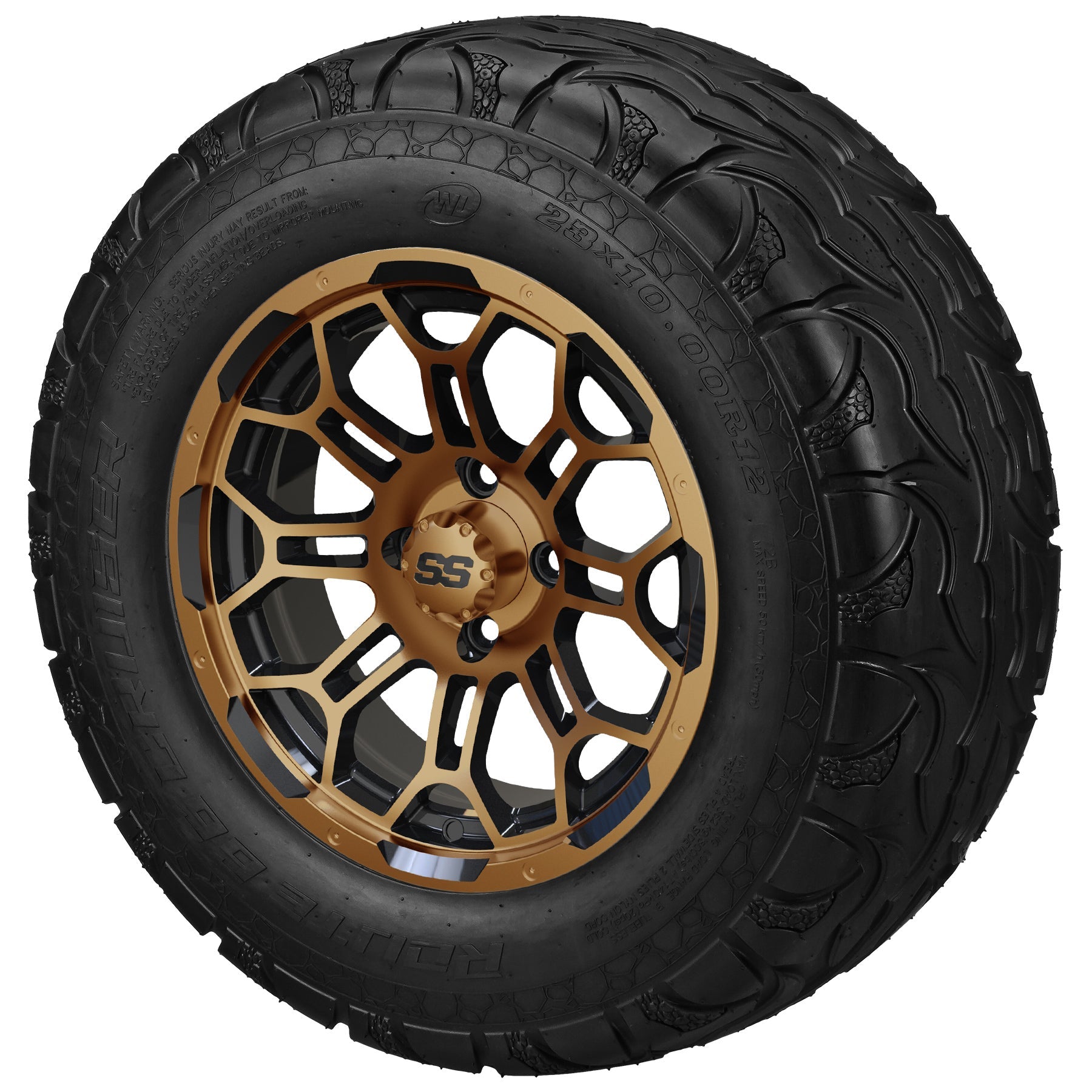 LSI 12' Hercules Black & Bronze Wheel and Lifted Tire Combo