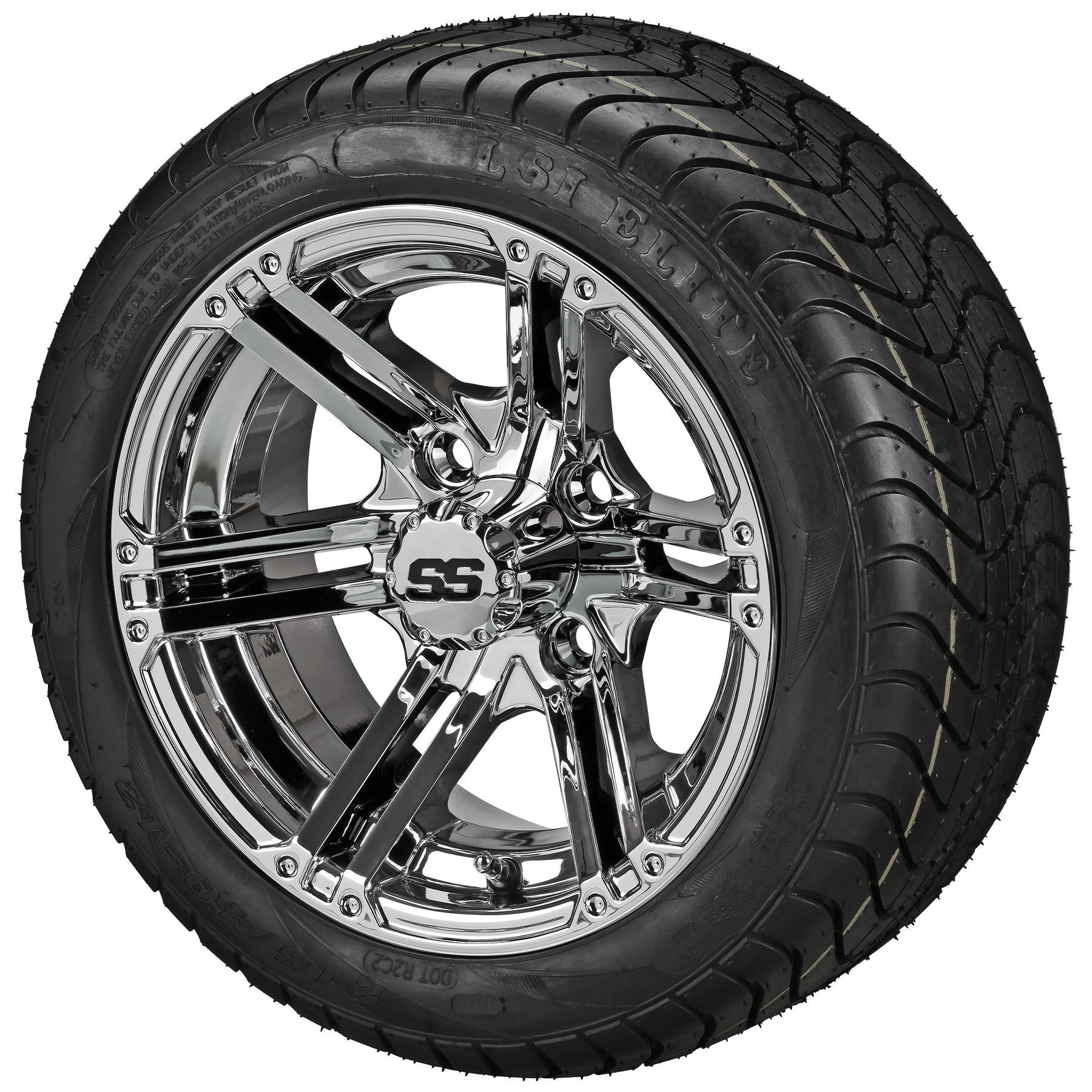 LSI 12' Yukon Mirror Wheel and Low Profile Tire Combo