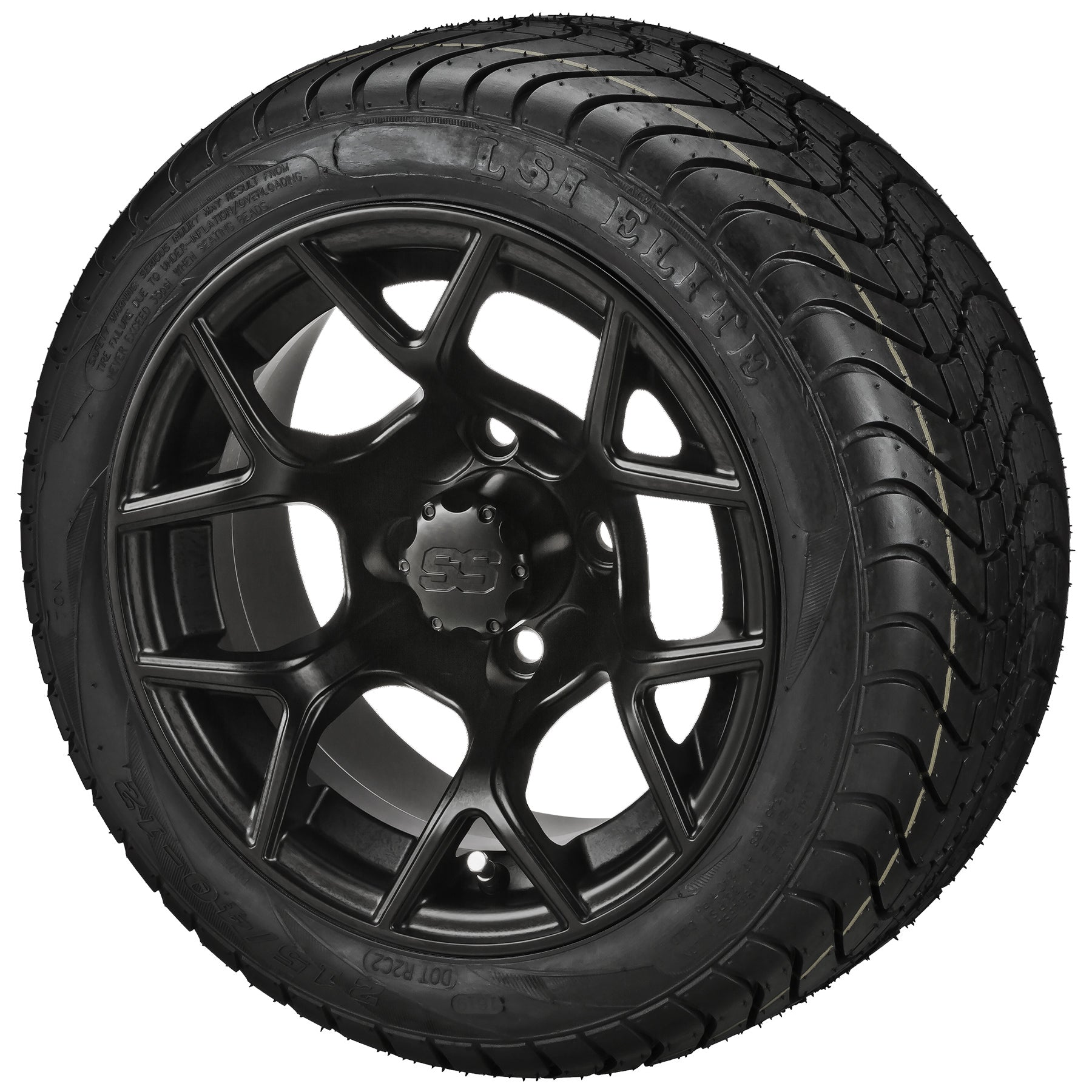 LSI 12' Ninja Matte Black Wheel and Low Profile Tire Combo