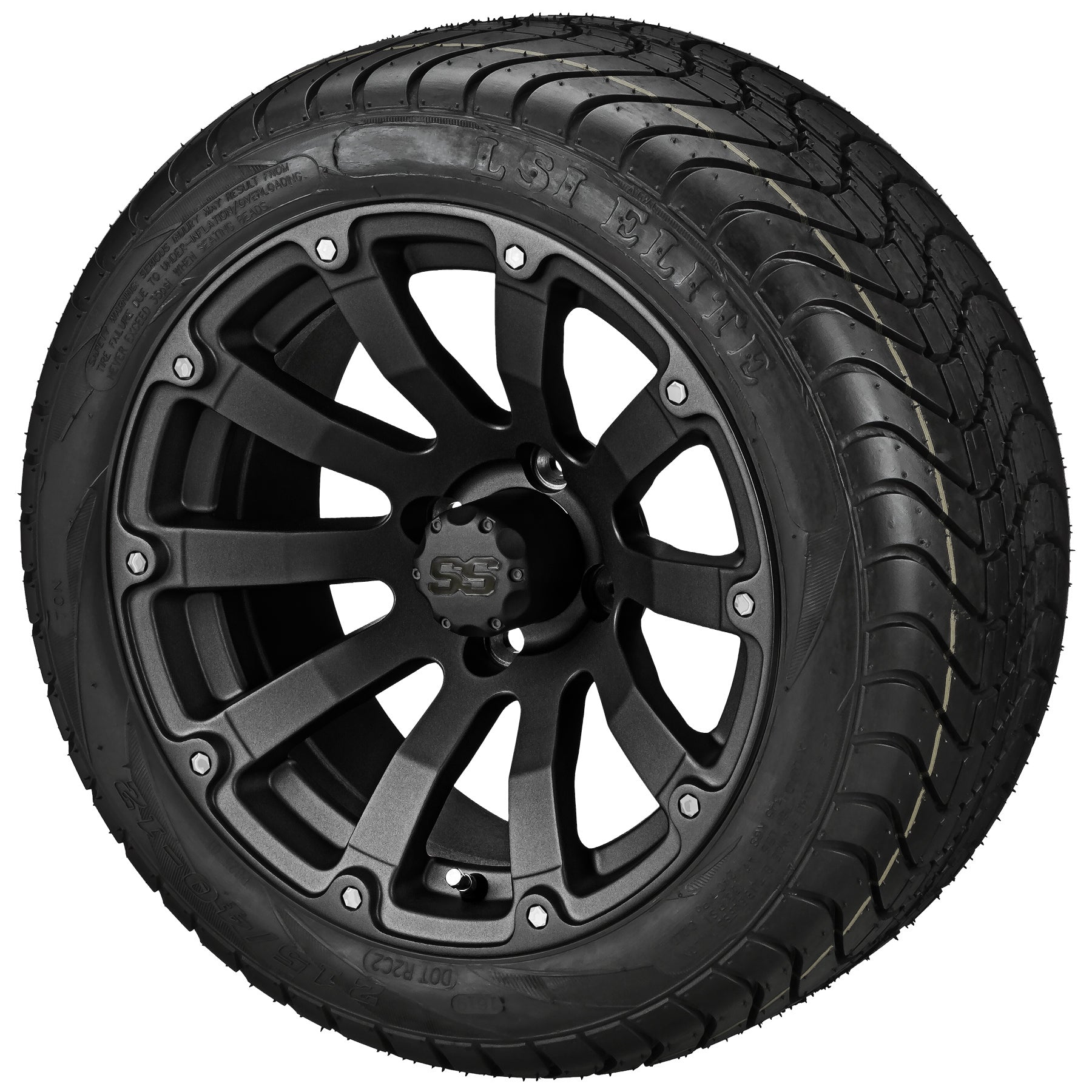 LSI 12' Beast Matte Black Wheel and Low Profile Tire Combo