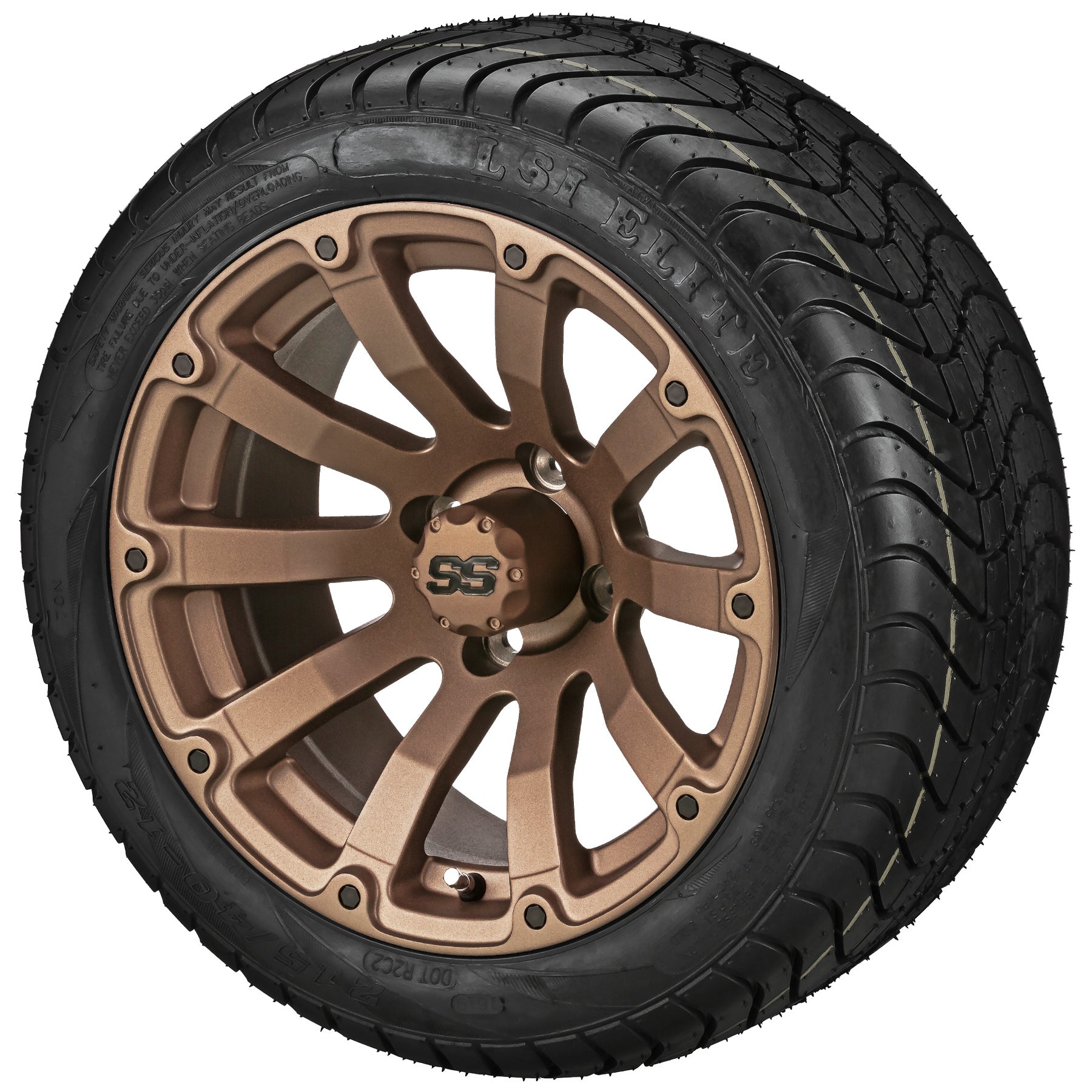 LSI 12' Beast Matte Bronze Wheel and Low Profile Tire Combo