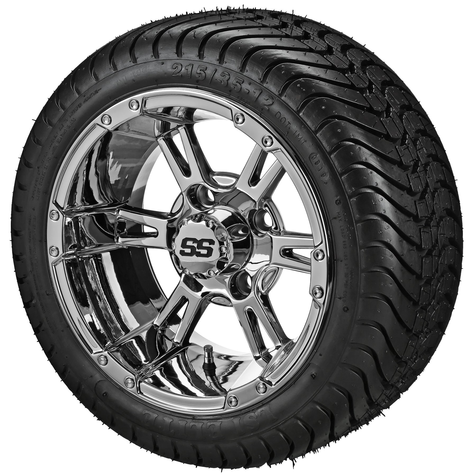 LSI 12' Raptor Mirror Wheel and Low Profile Tire Combo