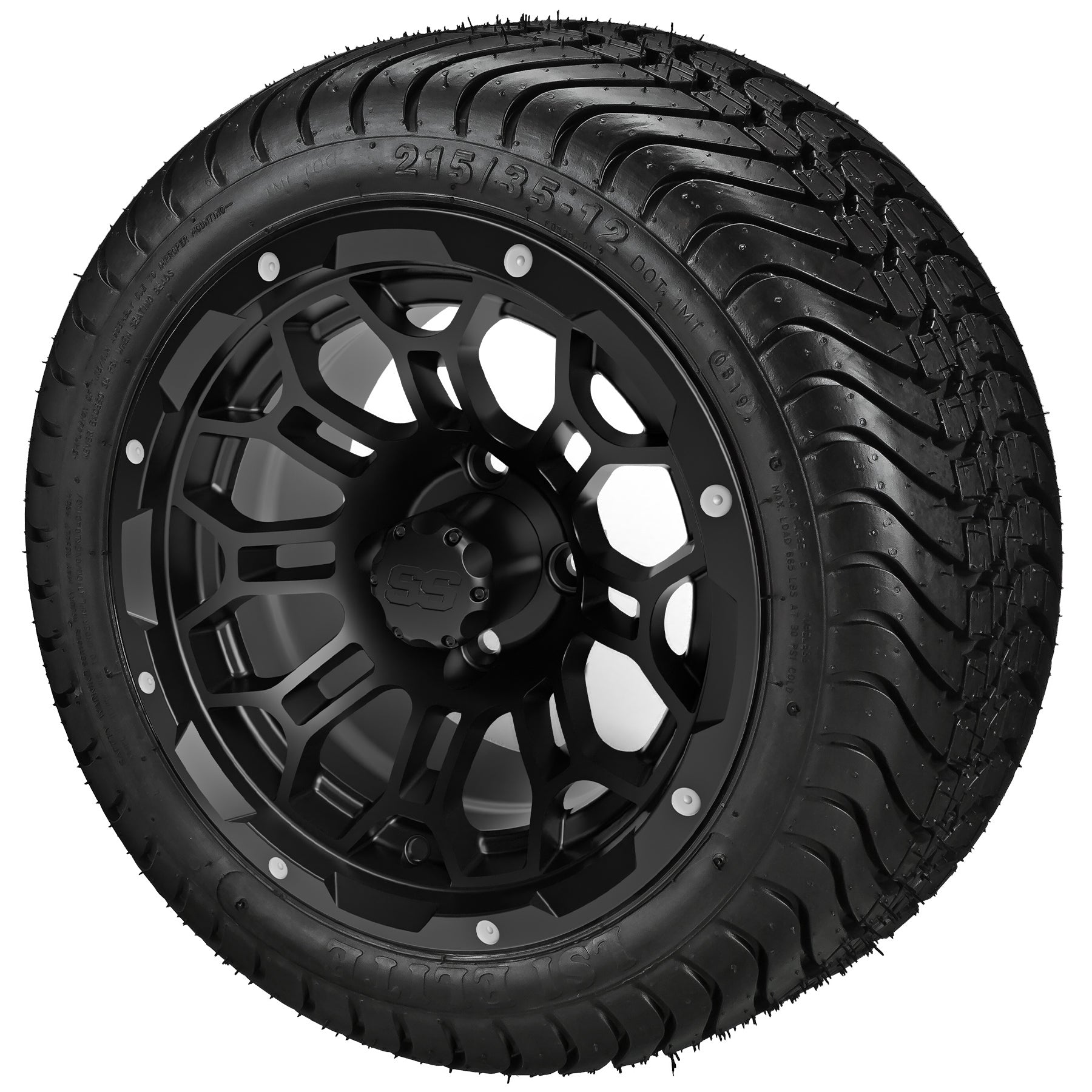 LSI 12' Hercules Gloss Black Wheel and Low Profile Tire Combo