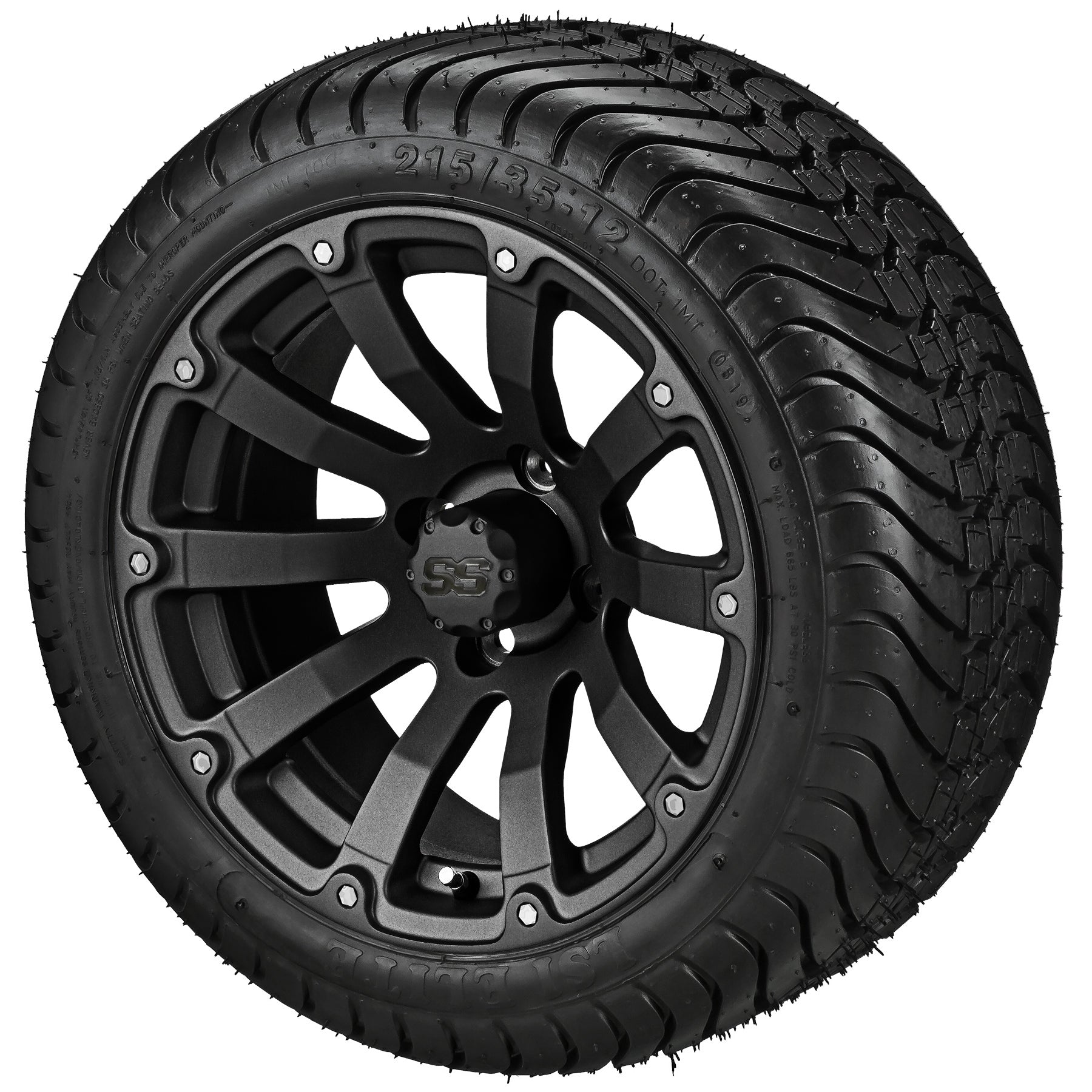 LSI 12' Beast Matte Black Wheel and Low Profile Tire Combo