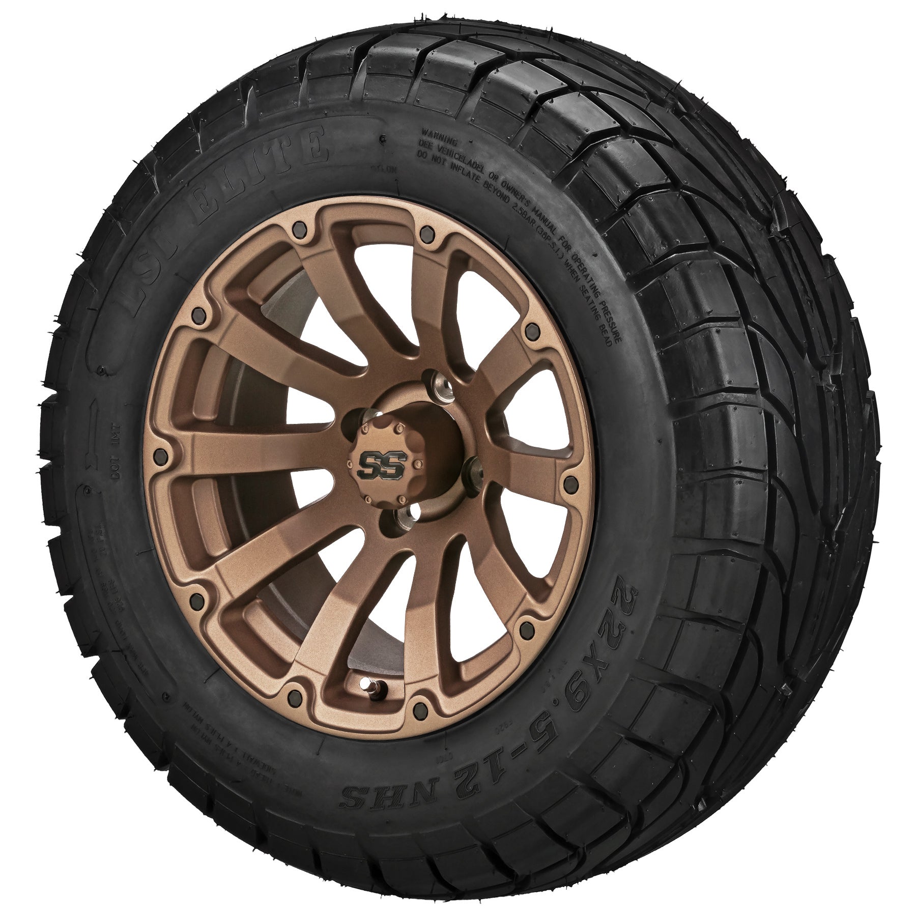 LSI 12' Beast Matte Bronze Wheel and Low Profile Tire Combo