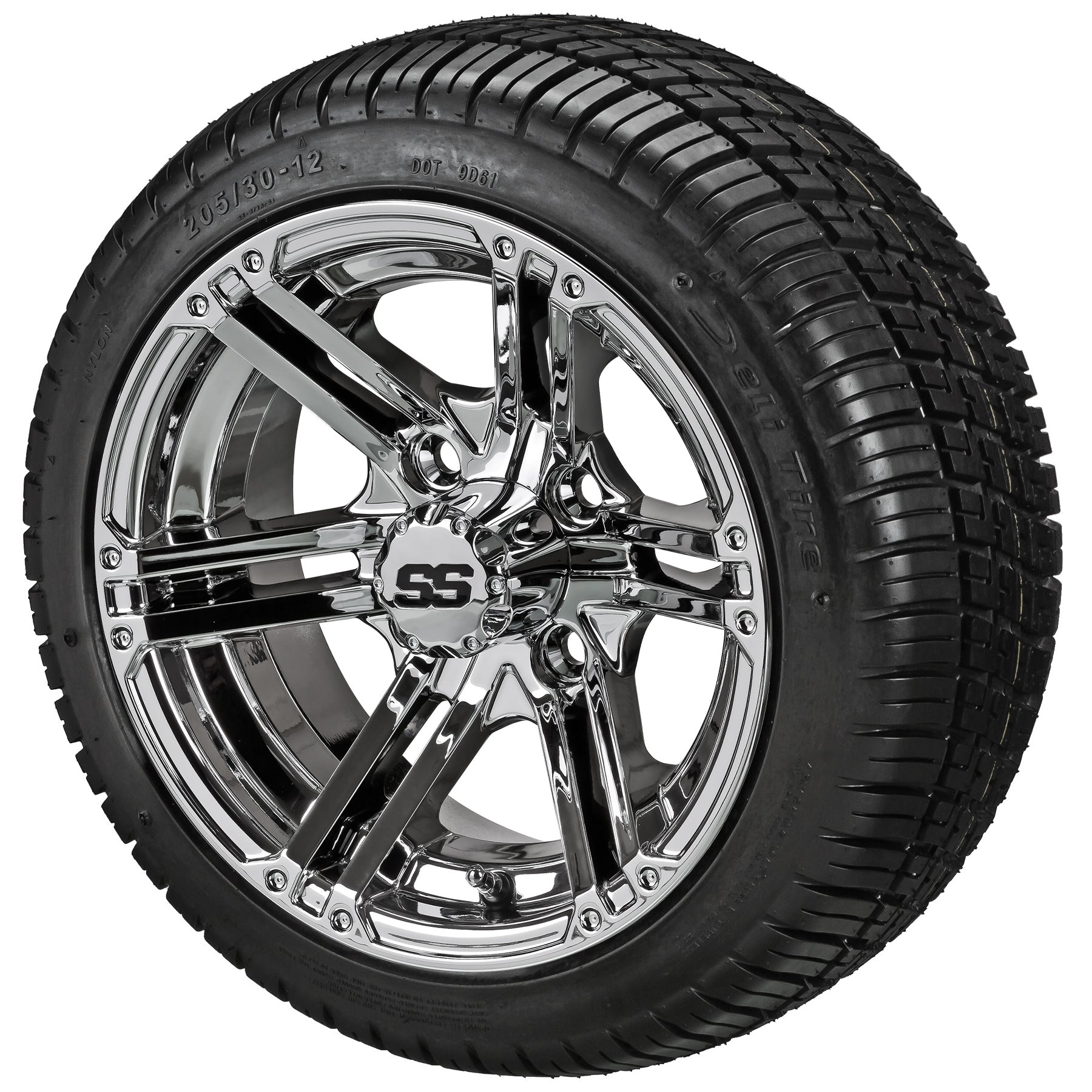 LSI 12' Yukon Mirror Wheel and Low Profile Tire Combo (Centered)