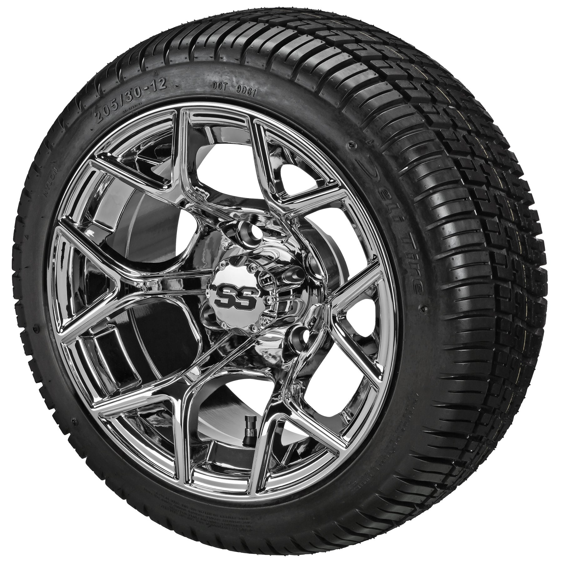 LSI 12' Ninja Mirror Wheel and Low Profile Tire Combo