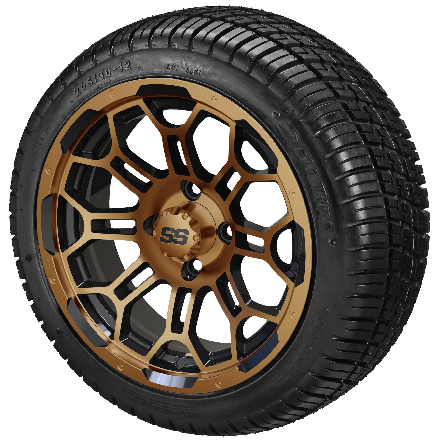 LSI 12' Hercules Black & Bronze Wheel and Low Profile Tire Combo