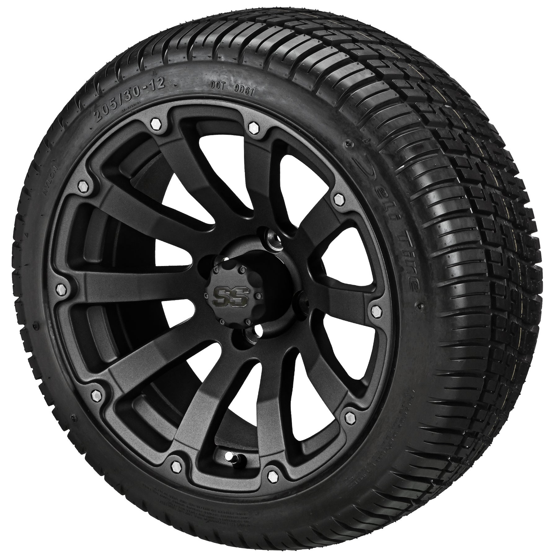 LSI 12' Beast Matte Black Wheel and Low Profile Tire Combo