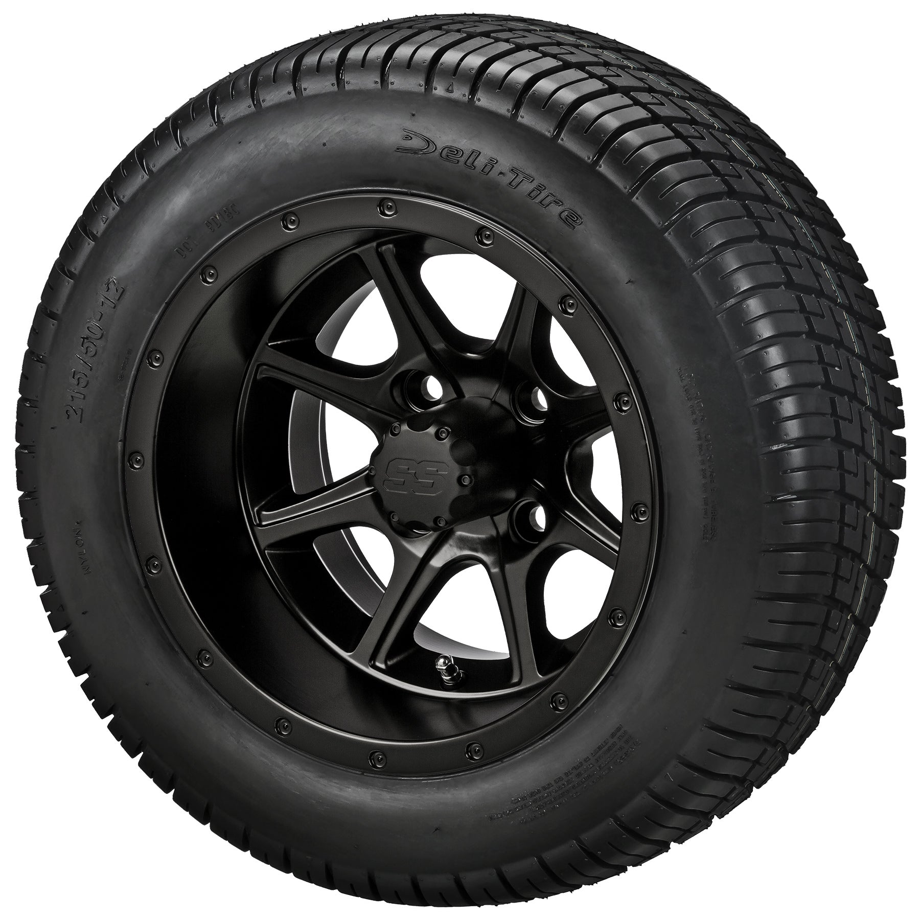 LSI 12' Azusa Matte Black Wheel and Low Profile Tire Combo
