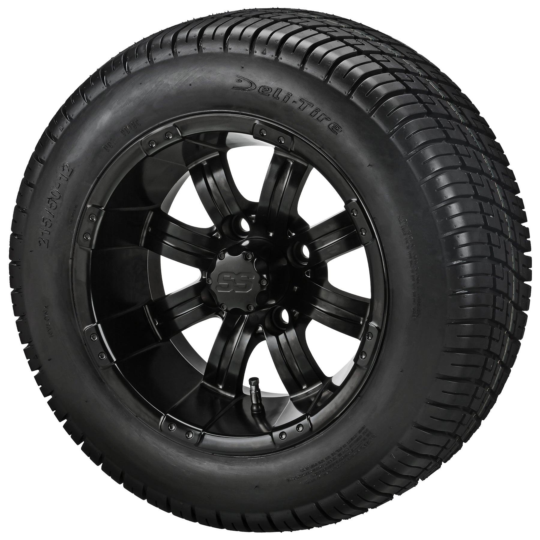 LSI 12' Casino Matte Black Wheel and Low Profile Tire Combo