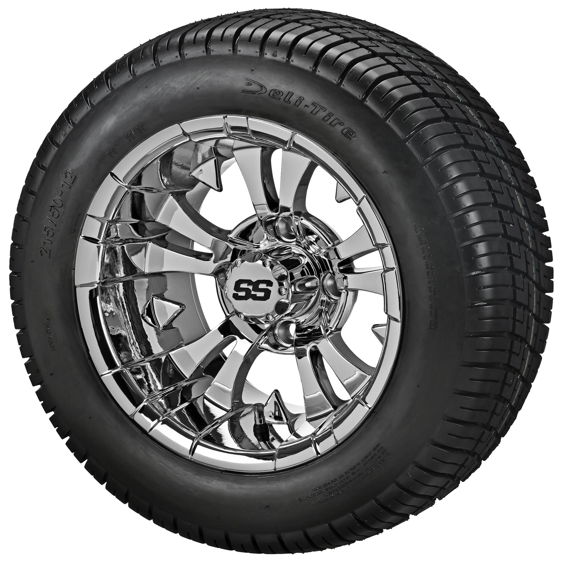 LSI 12' Warlock Mirror Wheel and Low Profile Tire Combo