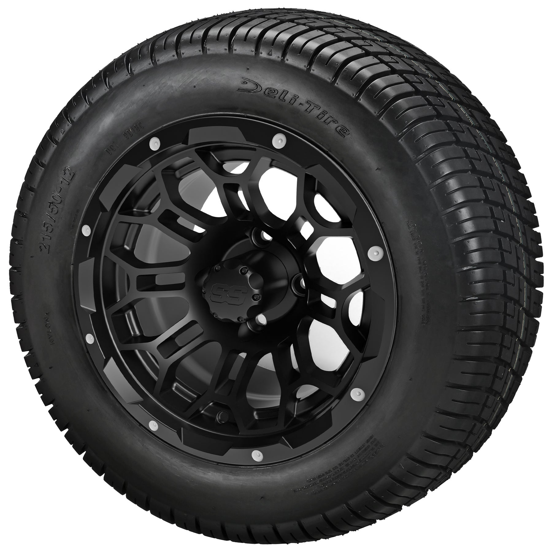 LSI 12' Hercules Gloss Black Wheel and Low Profile Tire Combo