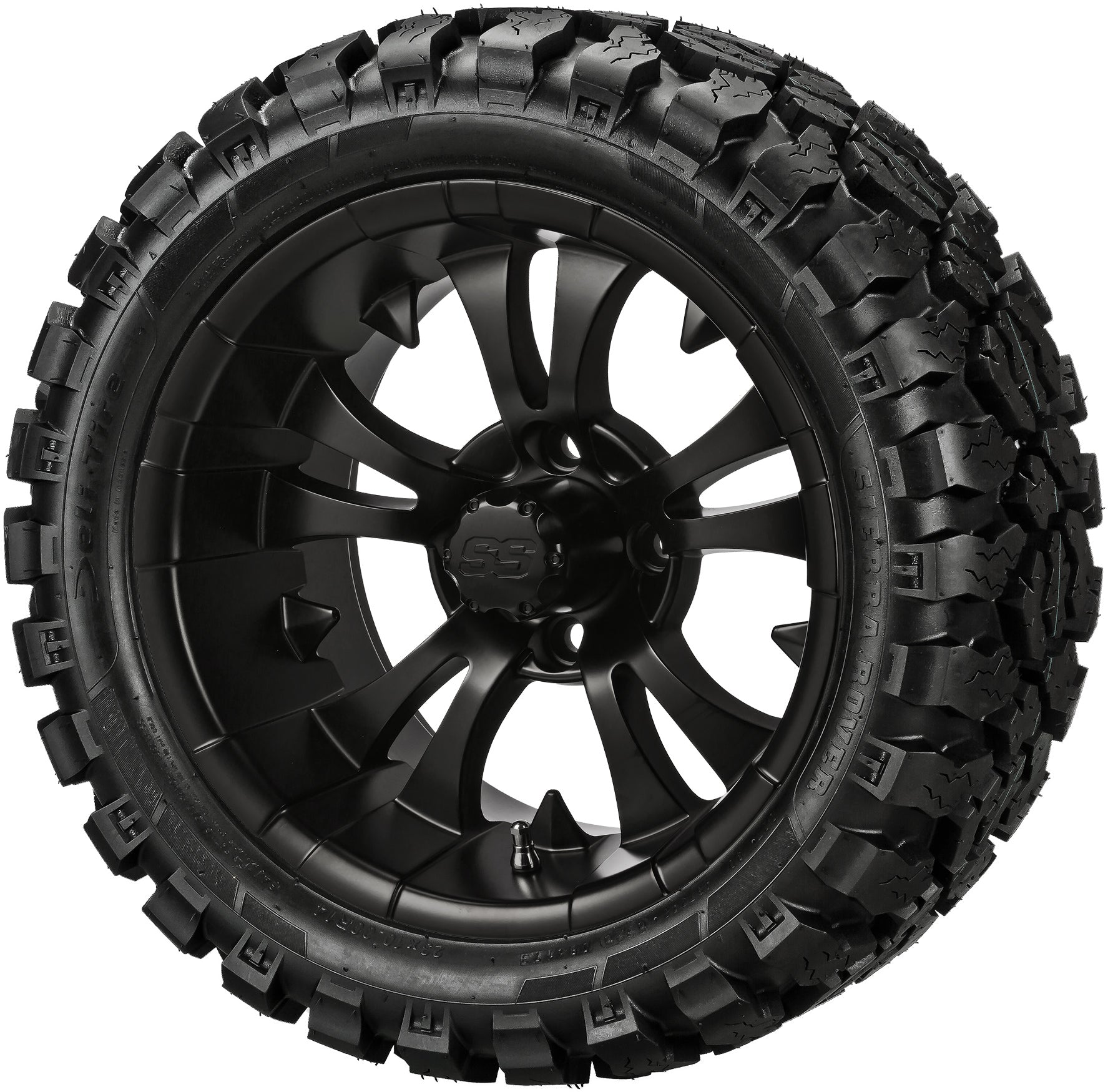 LSI 14' Warlock Matte Black Wheel and Lifted Tire Combo