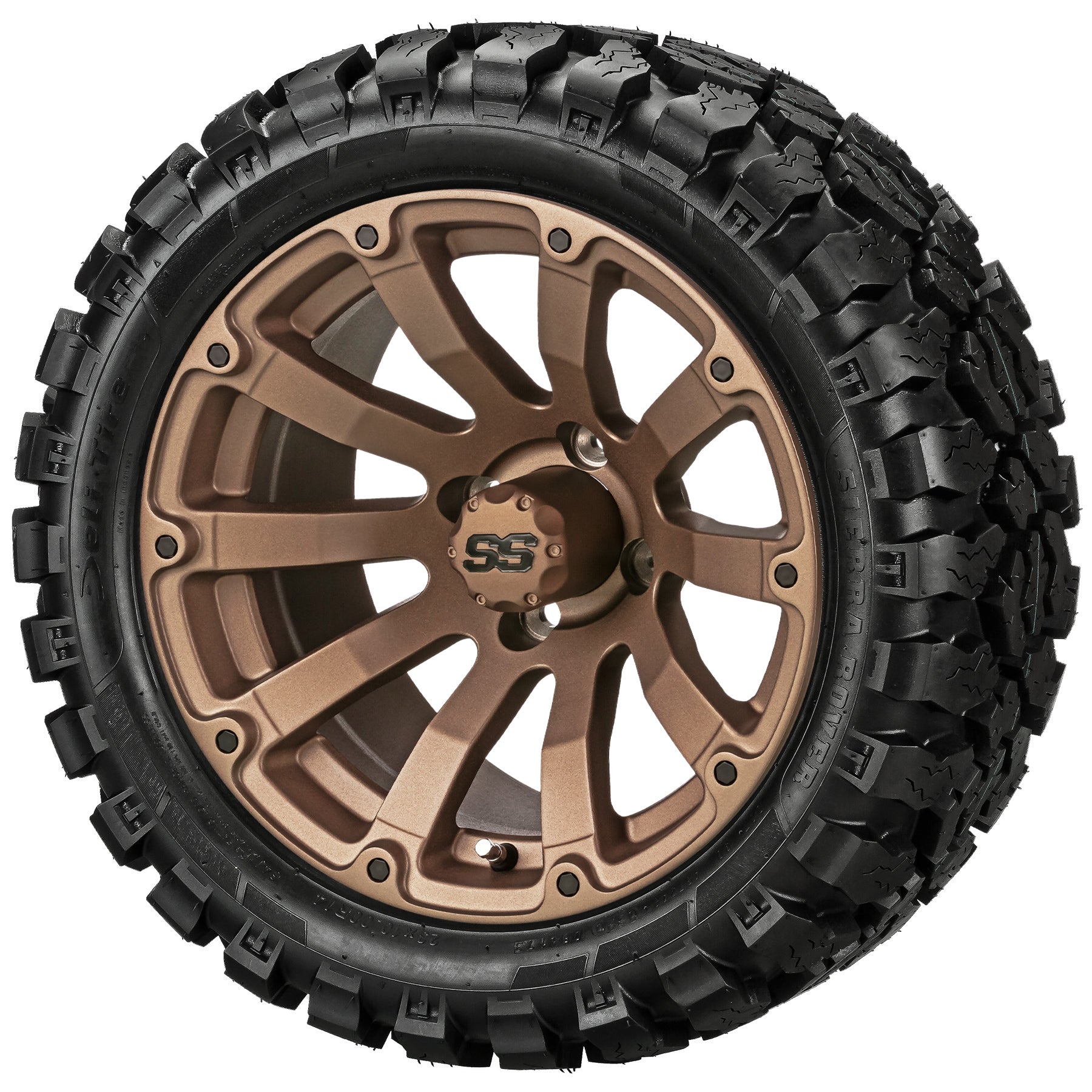 LSI 14' Beast Matte Bronze Wheel and Lifted Tire Combo
