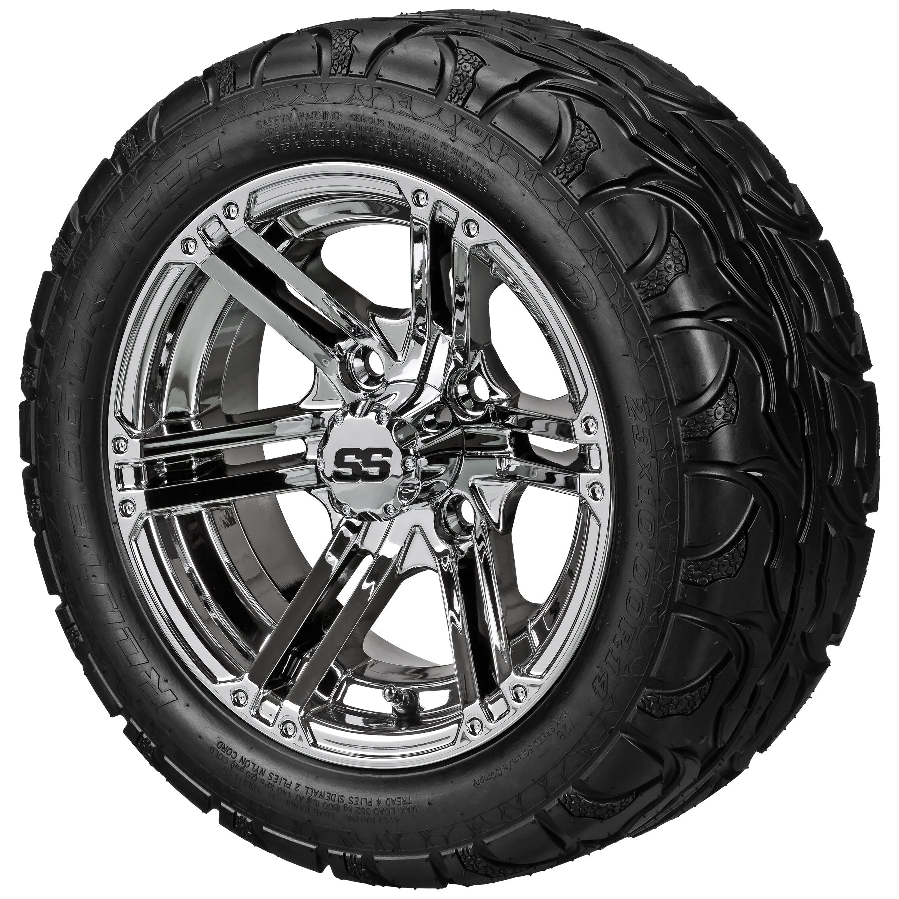 LSI 14' Yukon Mirror Wheel and Lifted Tire Combo