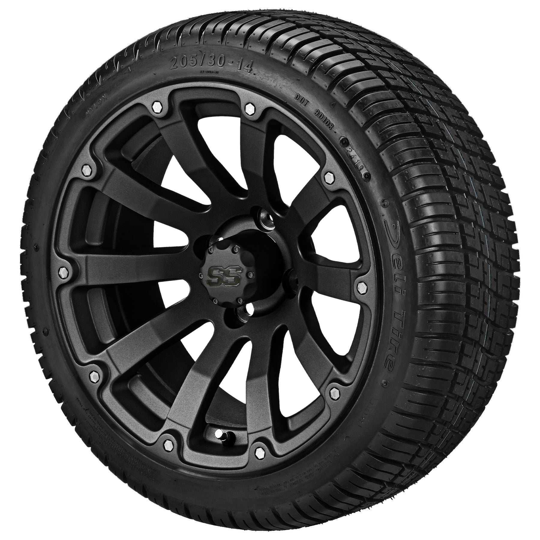 LSI 14' Beast Matte Black Wheel and Low Profile Tire Combo