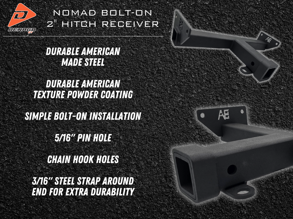 Denago Nomad XL & XL6 2" Hitch Receiver