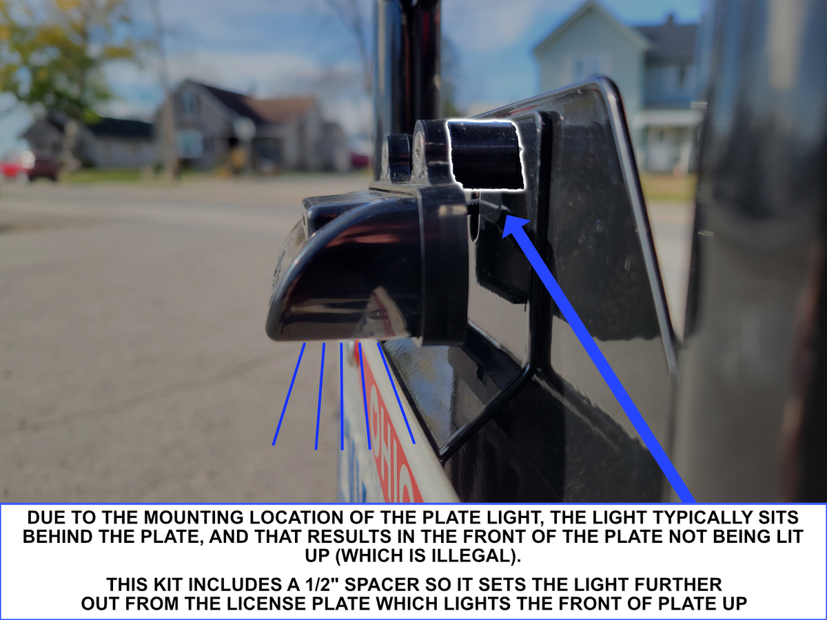 Evolution License Plate Mount