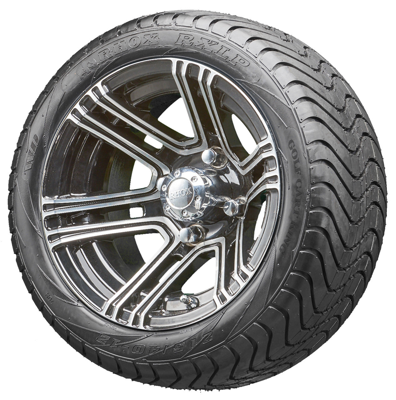 RHOX RX360 12" Machined Wheels and LowPro Tires Combo