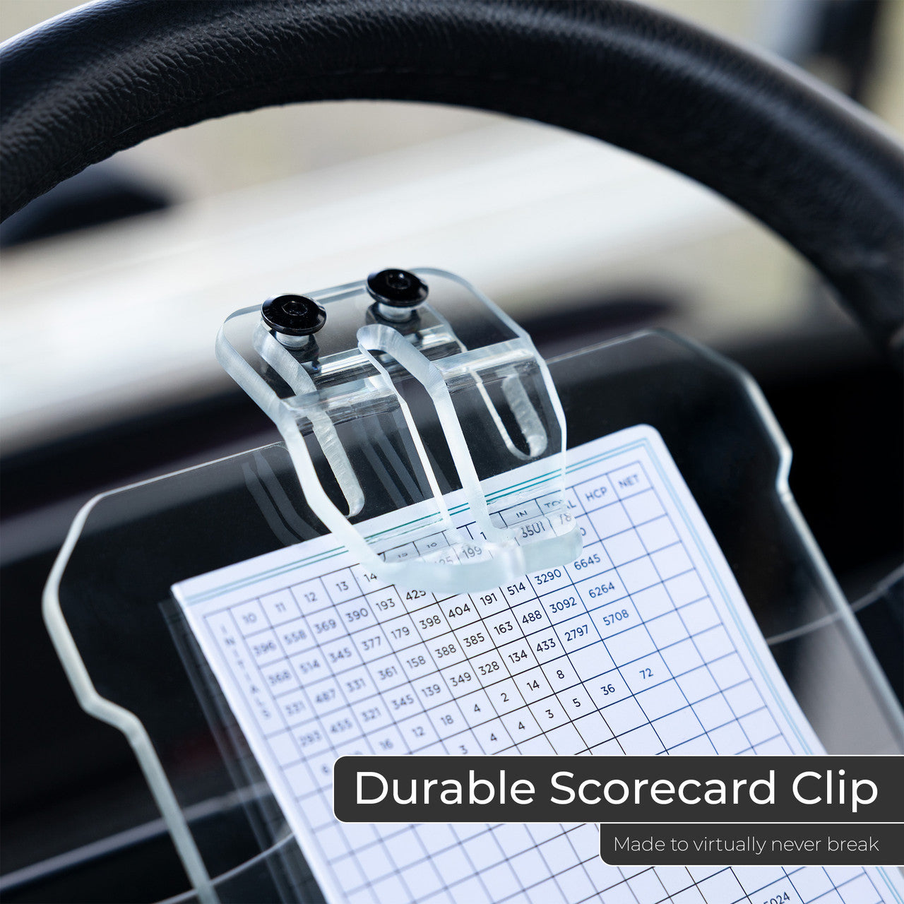 MODZ® Golf Cart Steering Wheel Scorecard Holder