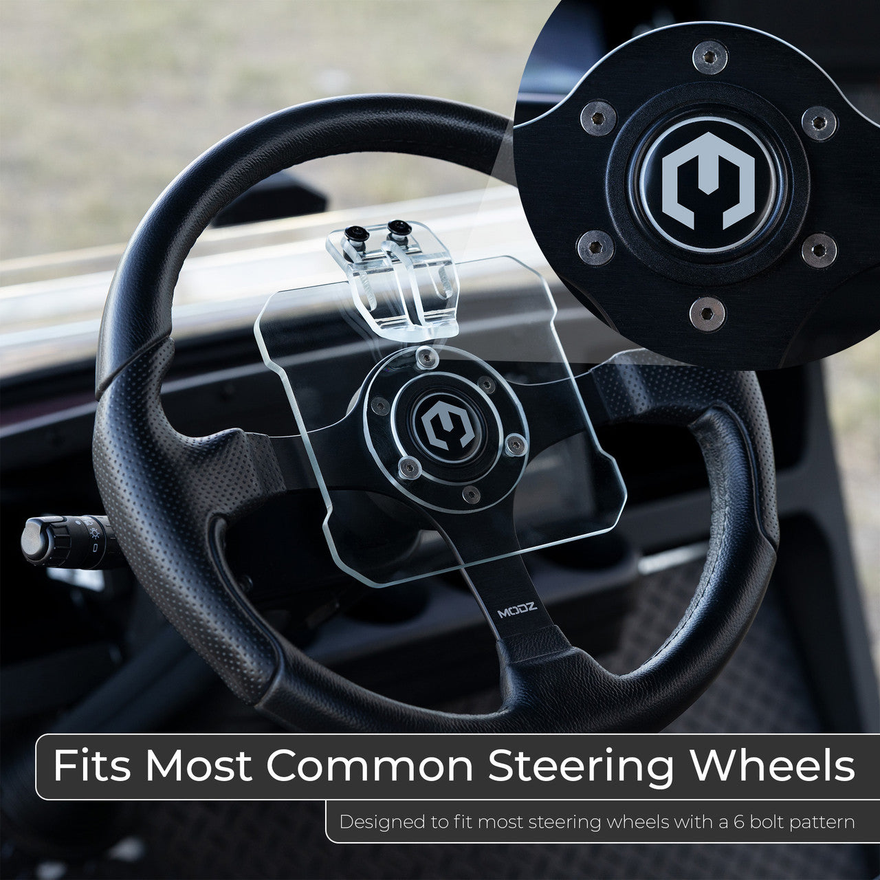 MODZ® Golf Cart Steering Wheel Scorecard Holder