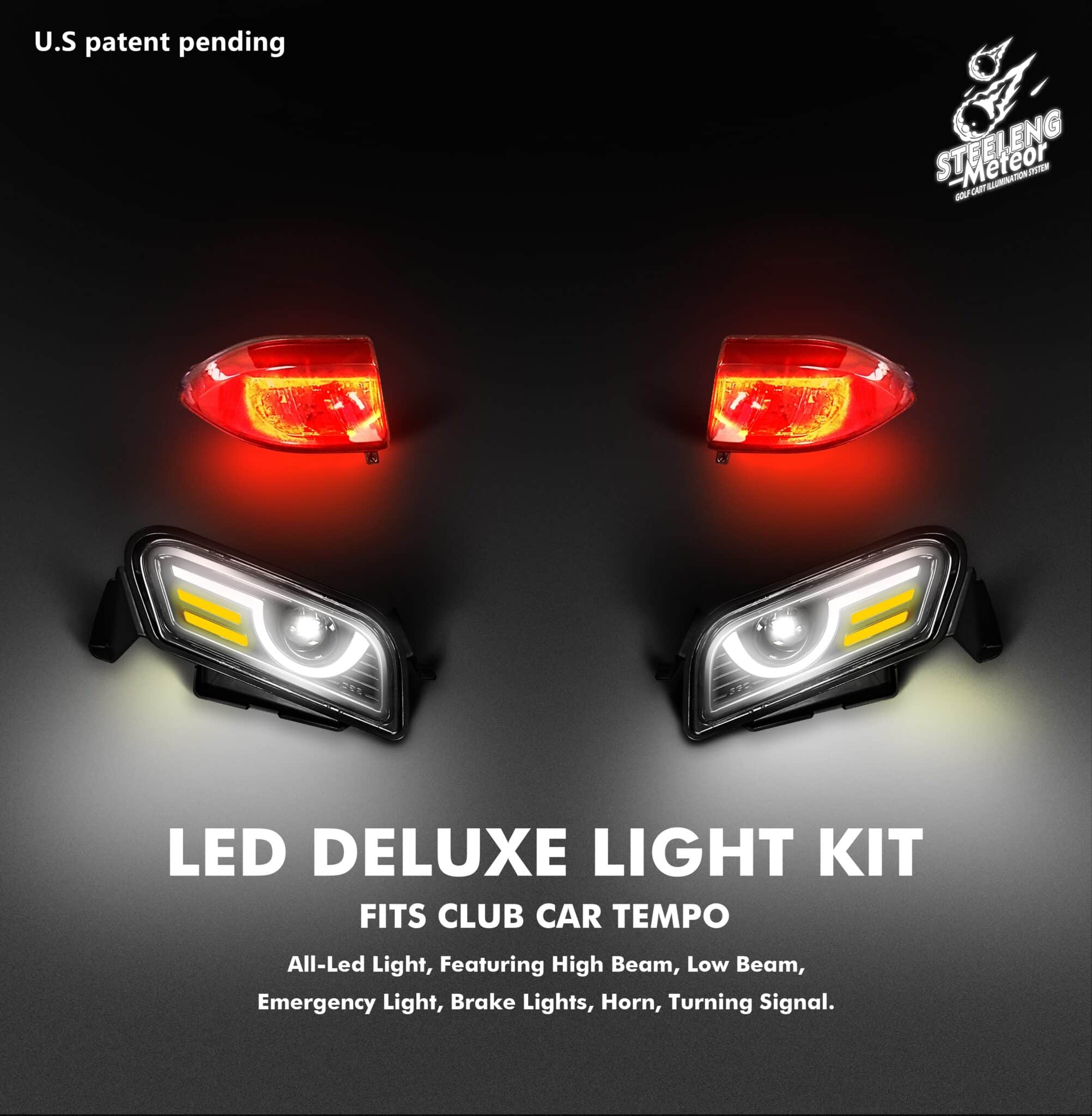 STEELENG Meteor LED DELUXE Light Kit for Club Car Tempo (12 Volt) LITP02 –