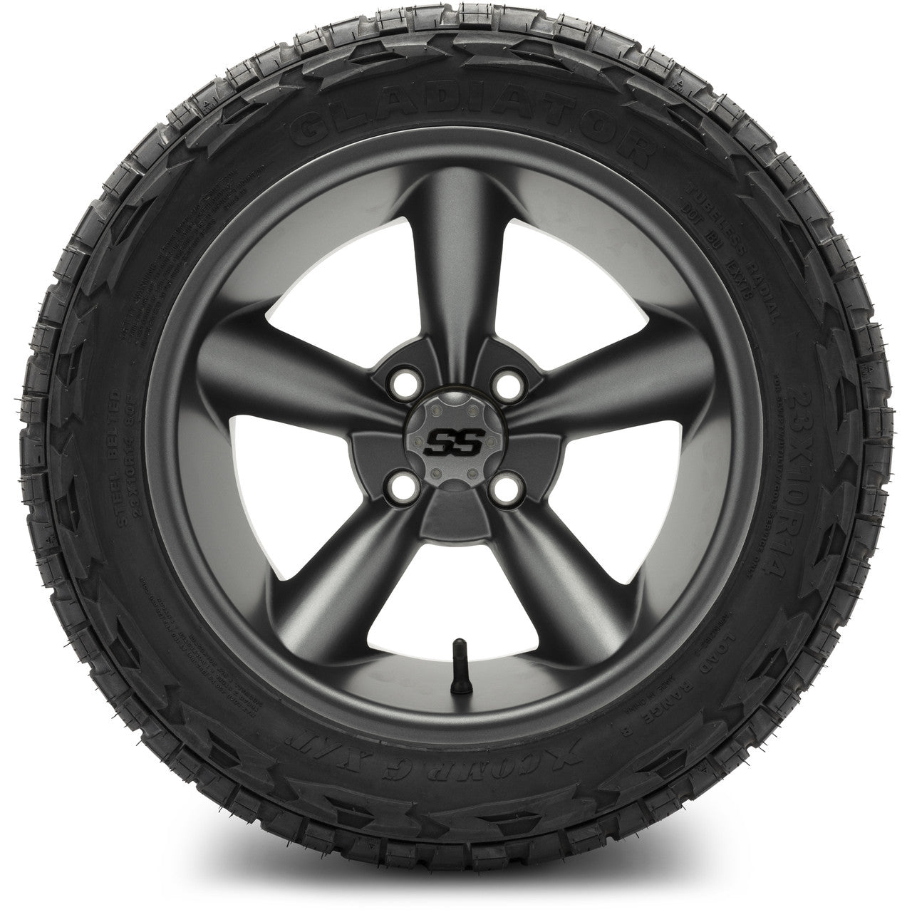 MODZ® 14" Godfather Gunmetal - Lifted Tires and Wheels Combo