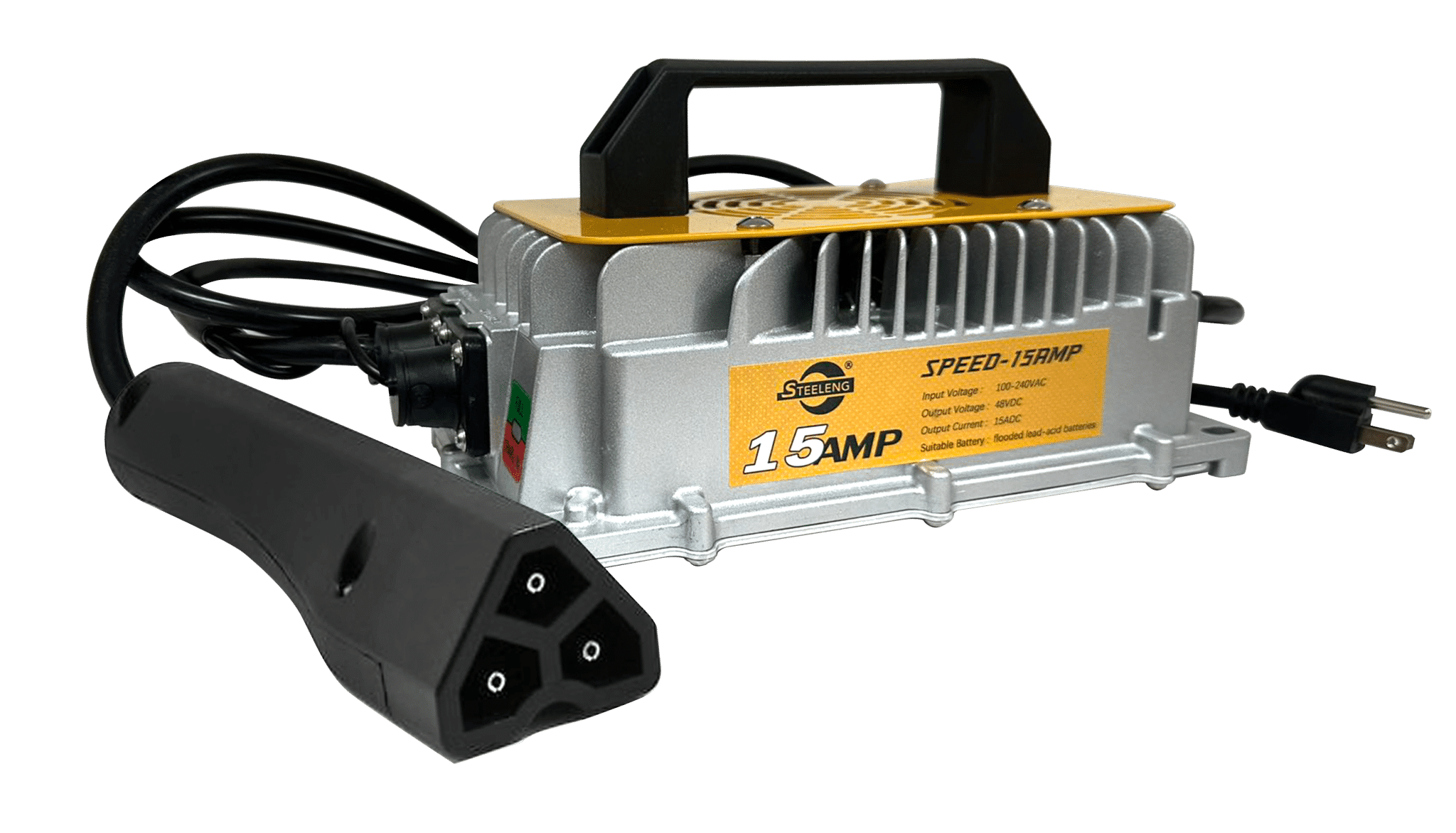 CHEZ01 – STEELENG 48V Charger EZGO TXT and RXV 15AMP