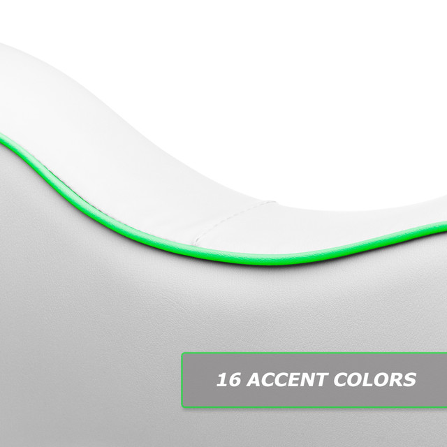 MODZ® Flip4 RS Custom Golf Cart Rear Seat Kit - White - Choose Pattern and Accent Colors