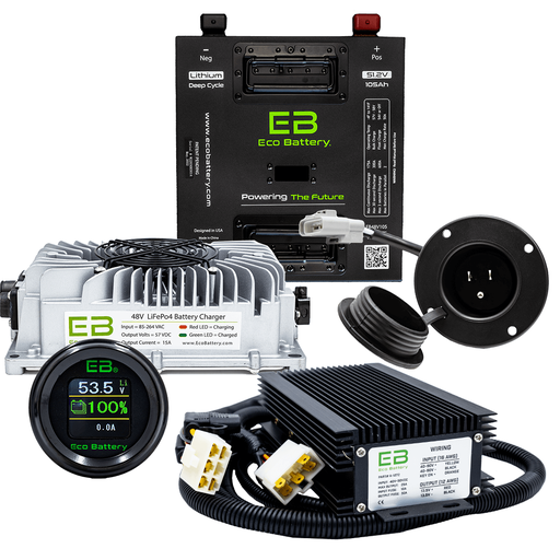 Eco Battery Club Car DS 51V 105Ah Bundle "Thru Hole"