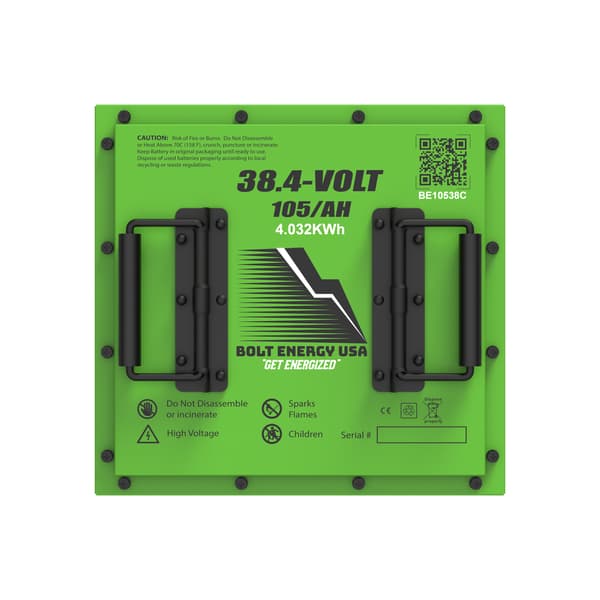 Bolt Energy Lithium EZGO TXT 36V, 38V 105AH Standard Lithium Battery Kit