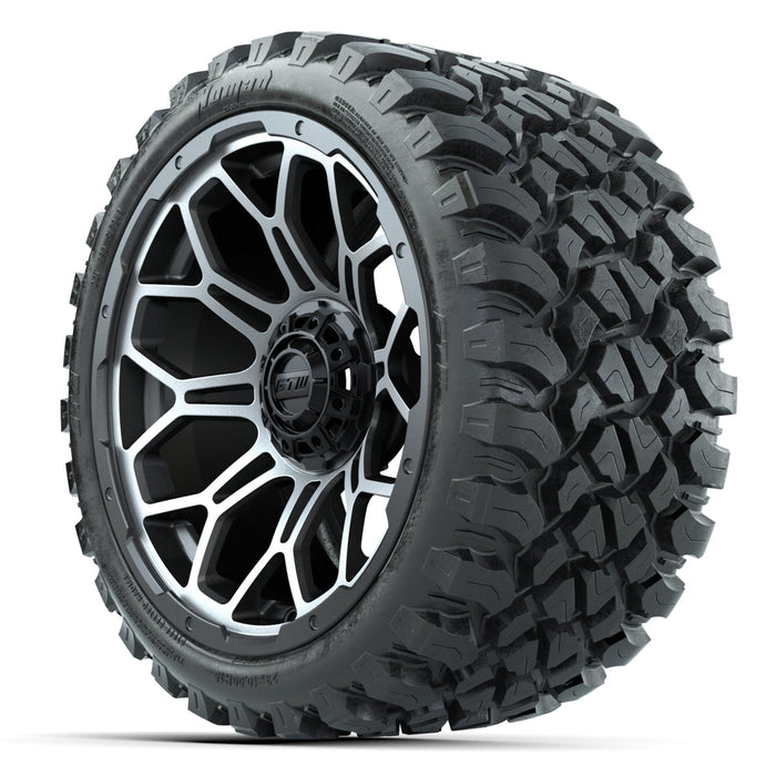 15-Inch GTW Bravo Matte Gray Wheels with 23' GTW Nomad All-Terrain Tires (Set of 4)