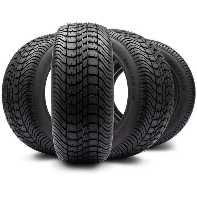 Arisun 215/50-12 DOT Low Profile Street/Golf Tires Set of 4