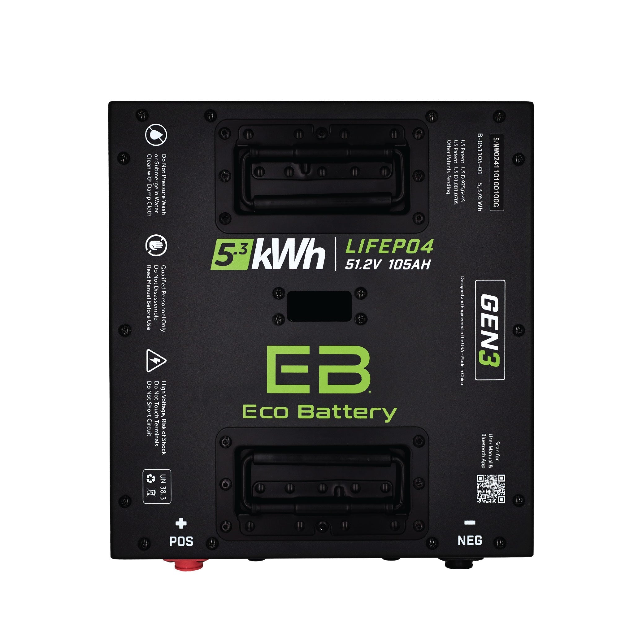 51V 105Ah Thru-Hole Battery Bundle / Club Car Factory Lithium