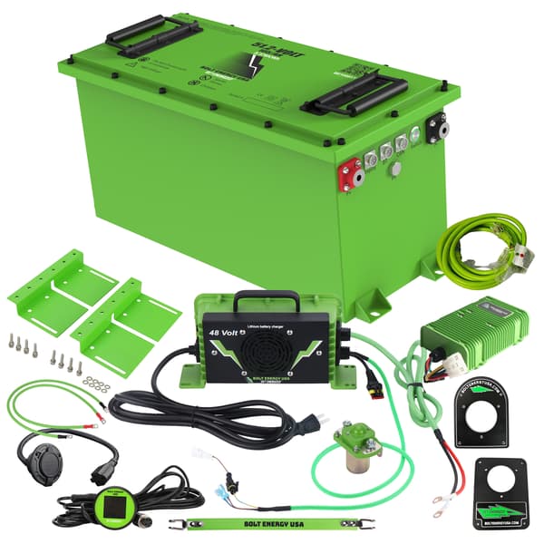 Bolt Energy Lithium EZGO TXT/Express 48V, 51V 105AH Thin Professional Lithium Battery Kit